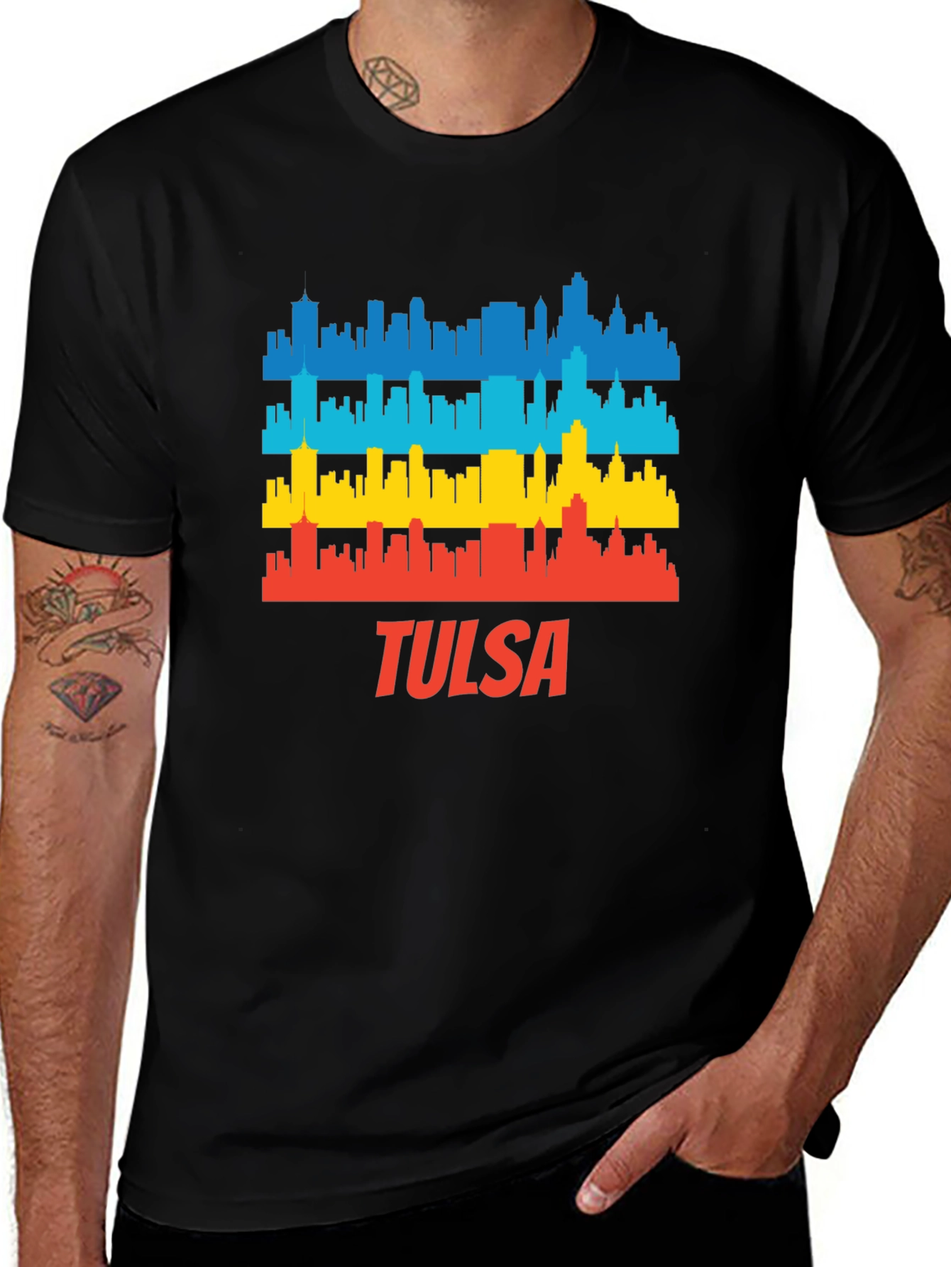 Tulsa Skyline T-Shirt - City Pride Graphic Tee