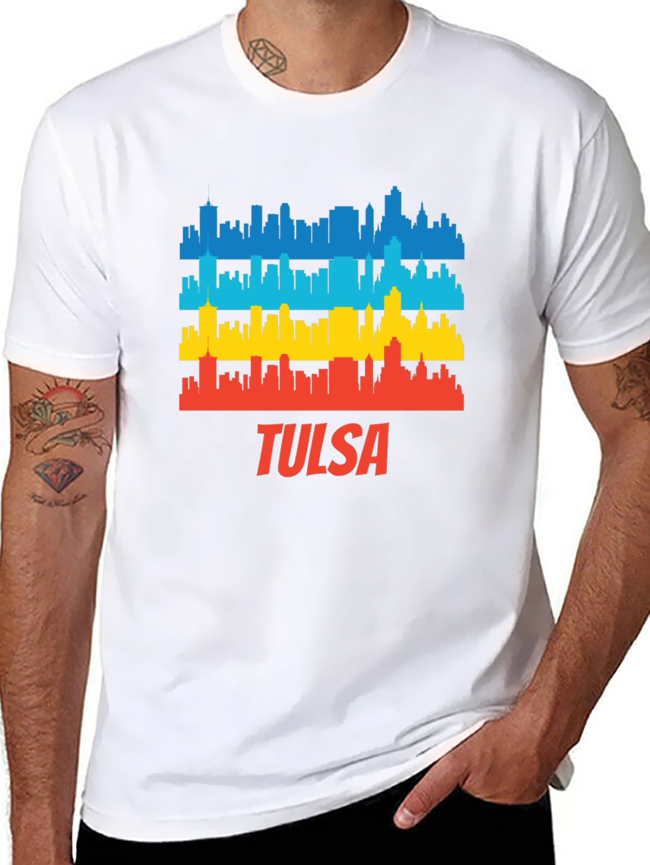 Tulsa Skyline T-Shirt - City Pride Graphic Tee