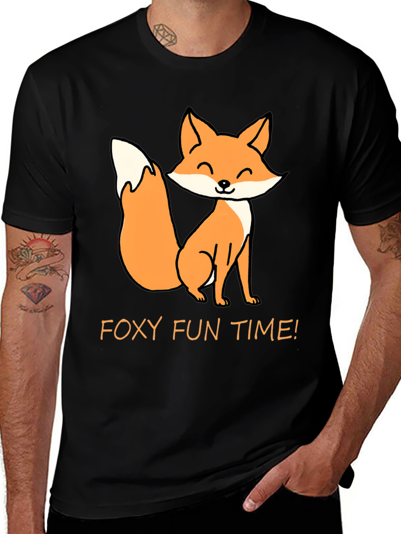 Foxy Fun Time T-Shirt - Cute Cartoon Fox Tee