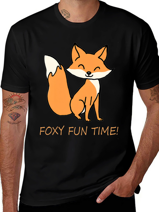 Foxy Fun Time T-Shirt - Cute Cartoon Fox Tee