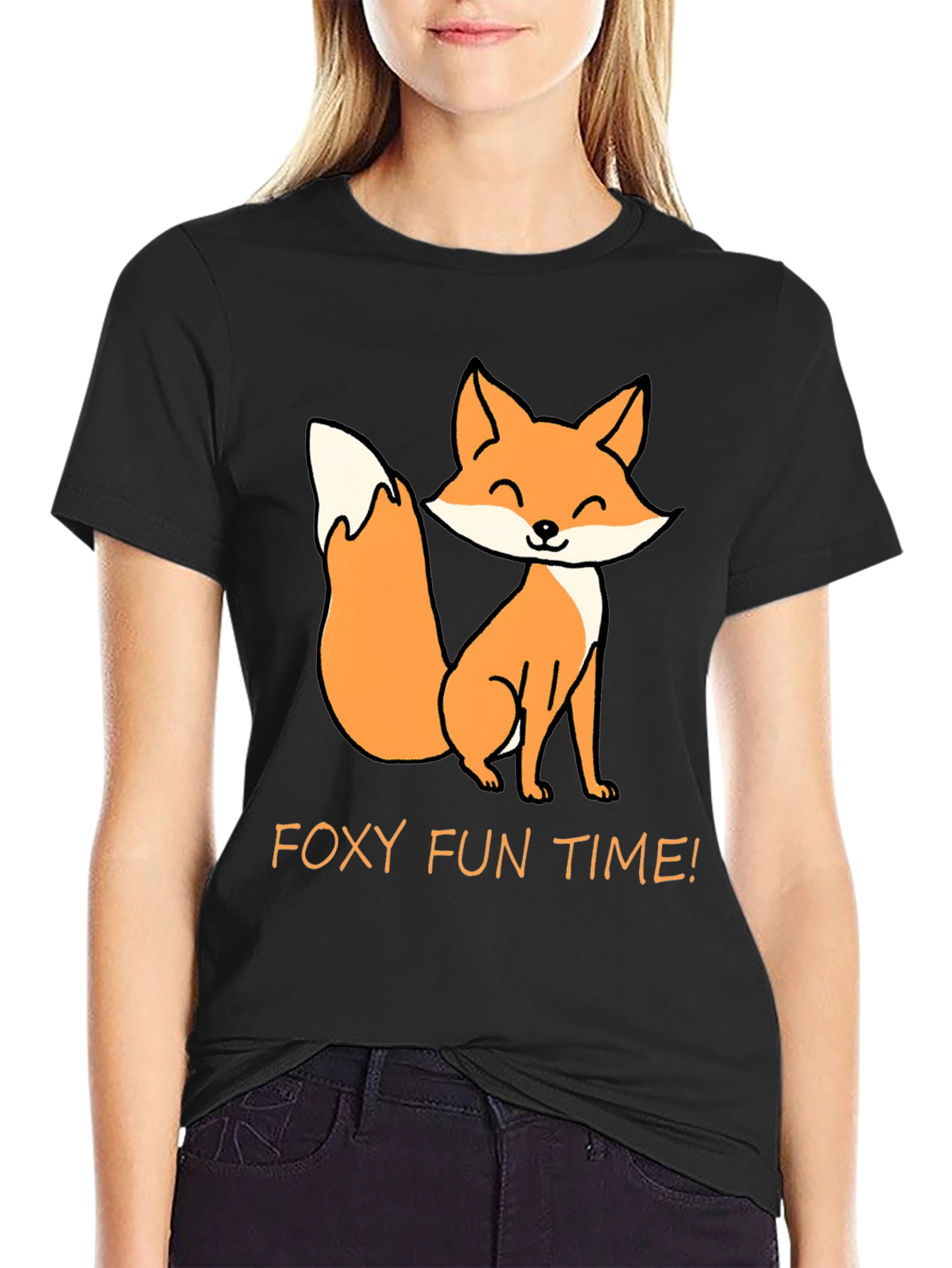 Foxy Fun Time T-Shirt - Cute Cartoon Fox Tee