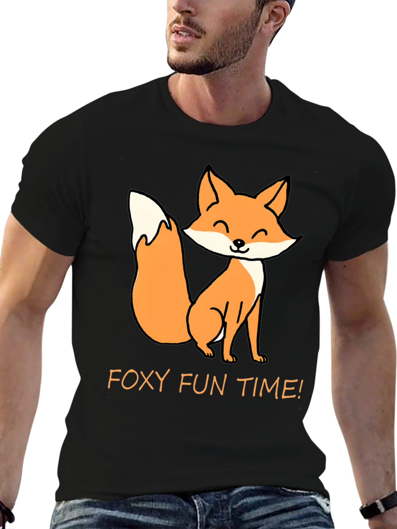 Foxy Fun Time T-Shirt - Cute Cartoon Fox Tee