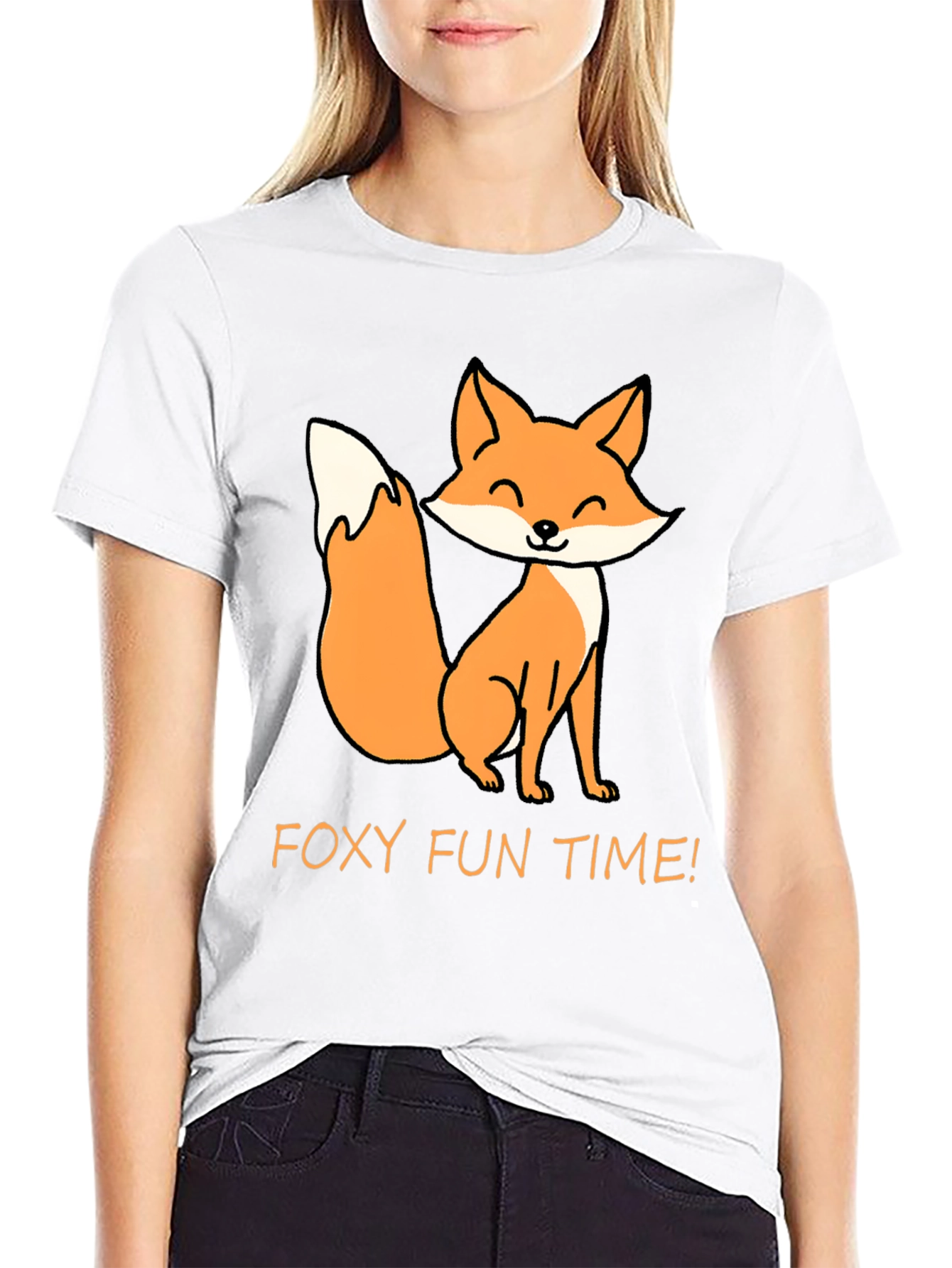 Foxy Fun Time T-Shirt - Cute Cartoon Fox Tee