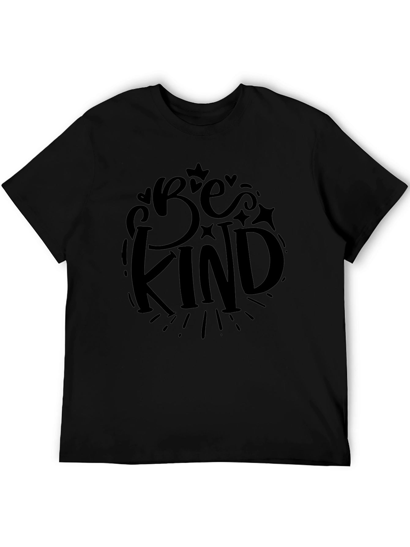 Be Kind Graphic Tee - Black Casual T-Shirt