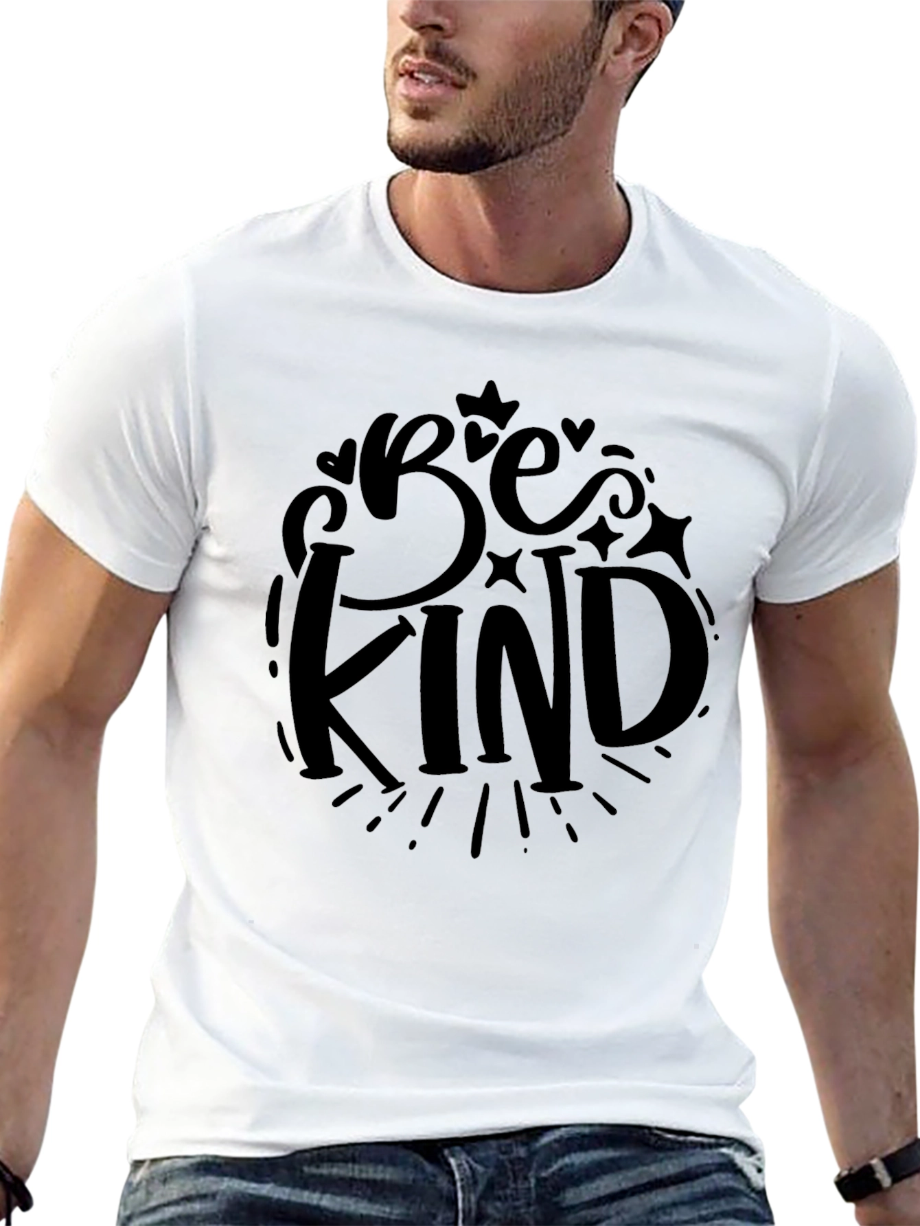 Be Kind Graphic Tee - Black Casual T-Shirt