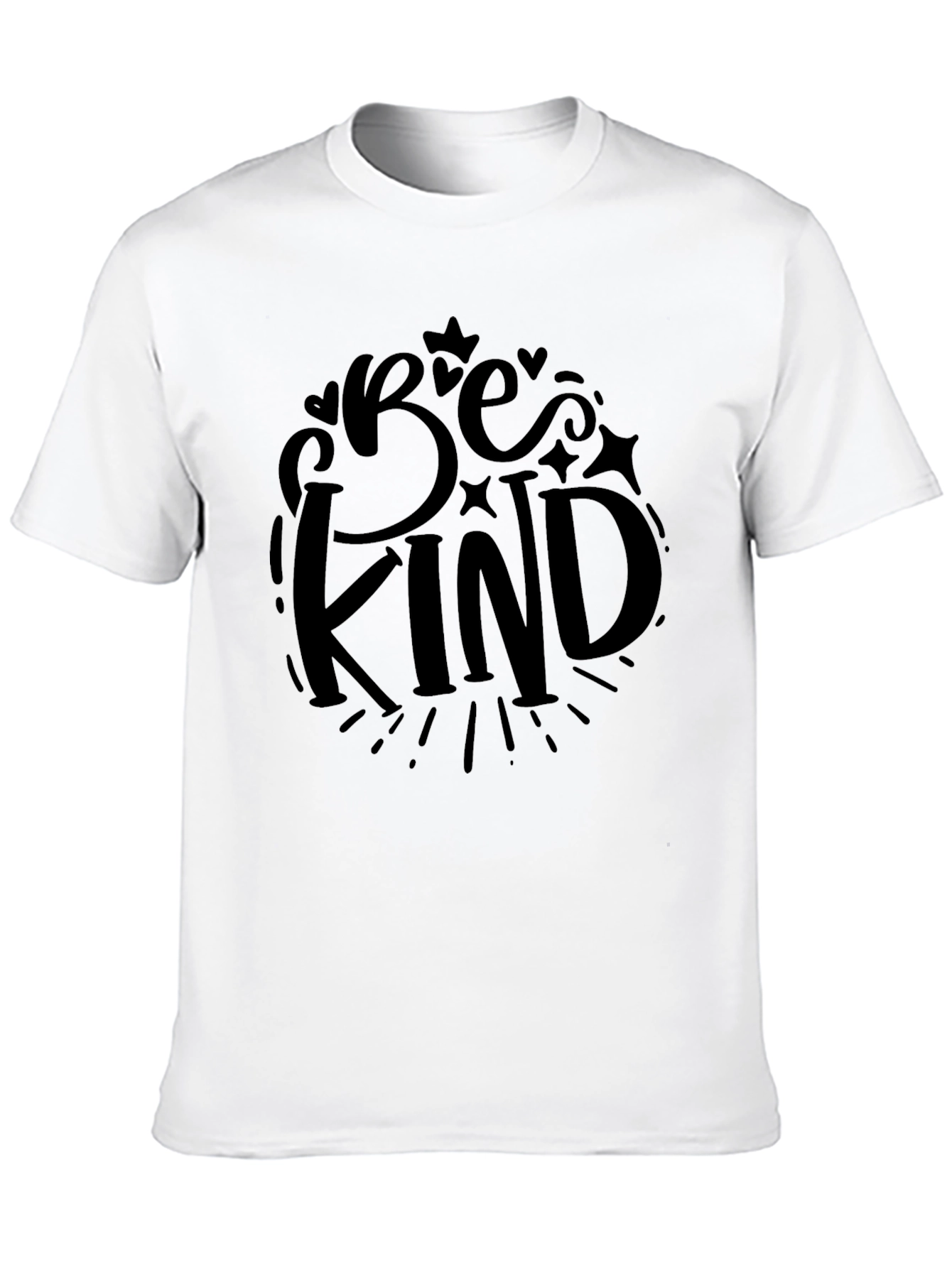 Be Kind Graphic Tee - Black Casual T-Shirt