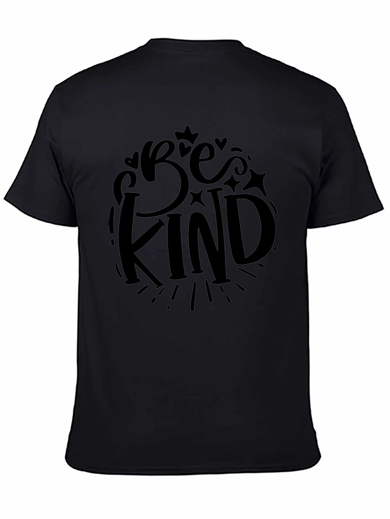 Be Kind Graphic Tee - Black Casual T-Shirt