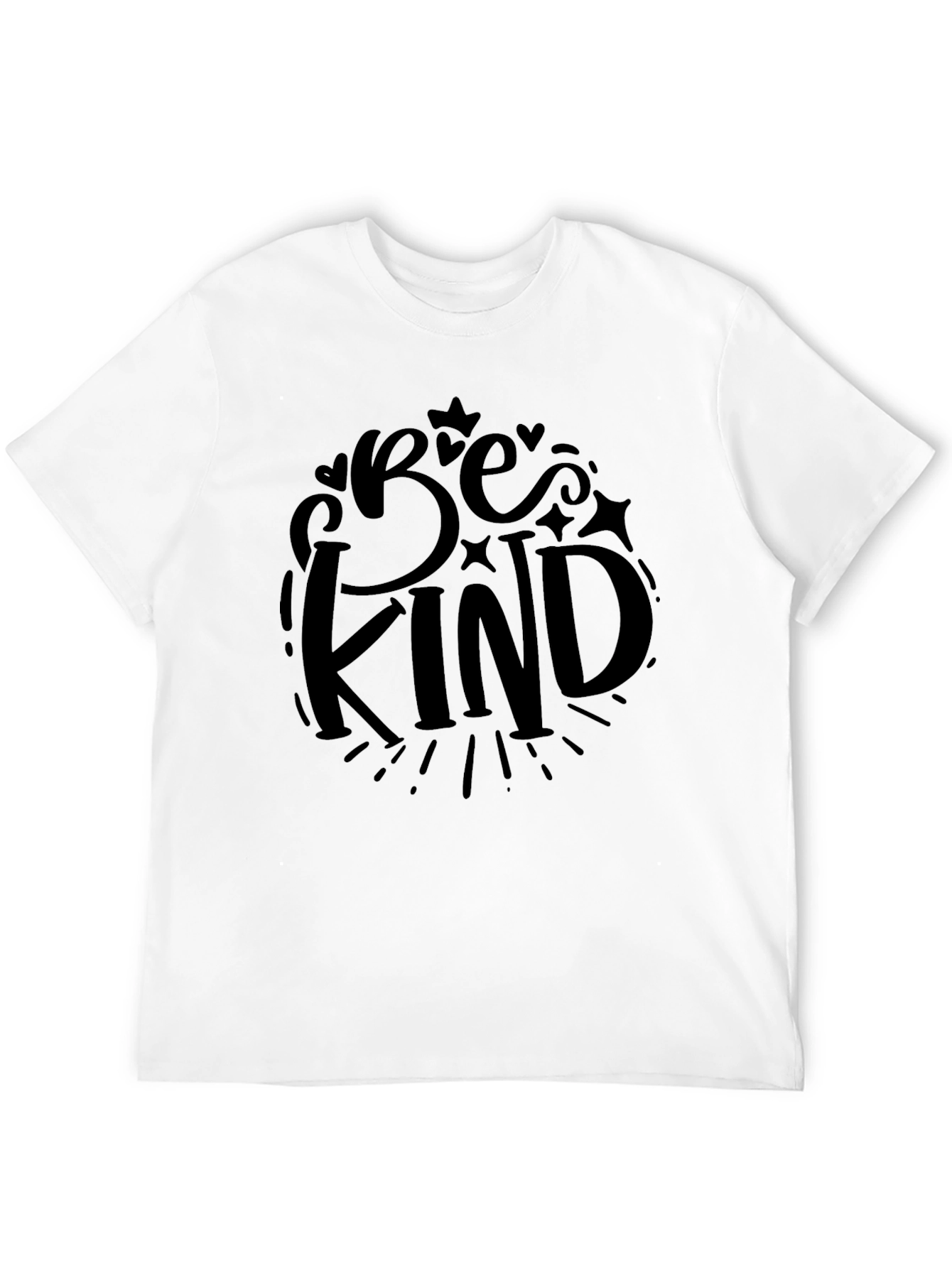 Be Kind Graphic Tee - Black Casual T-Shirt