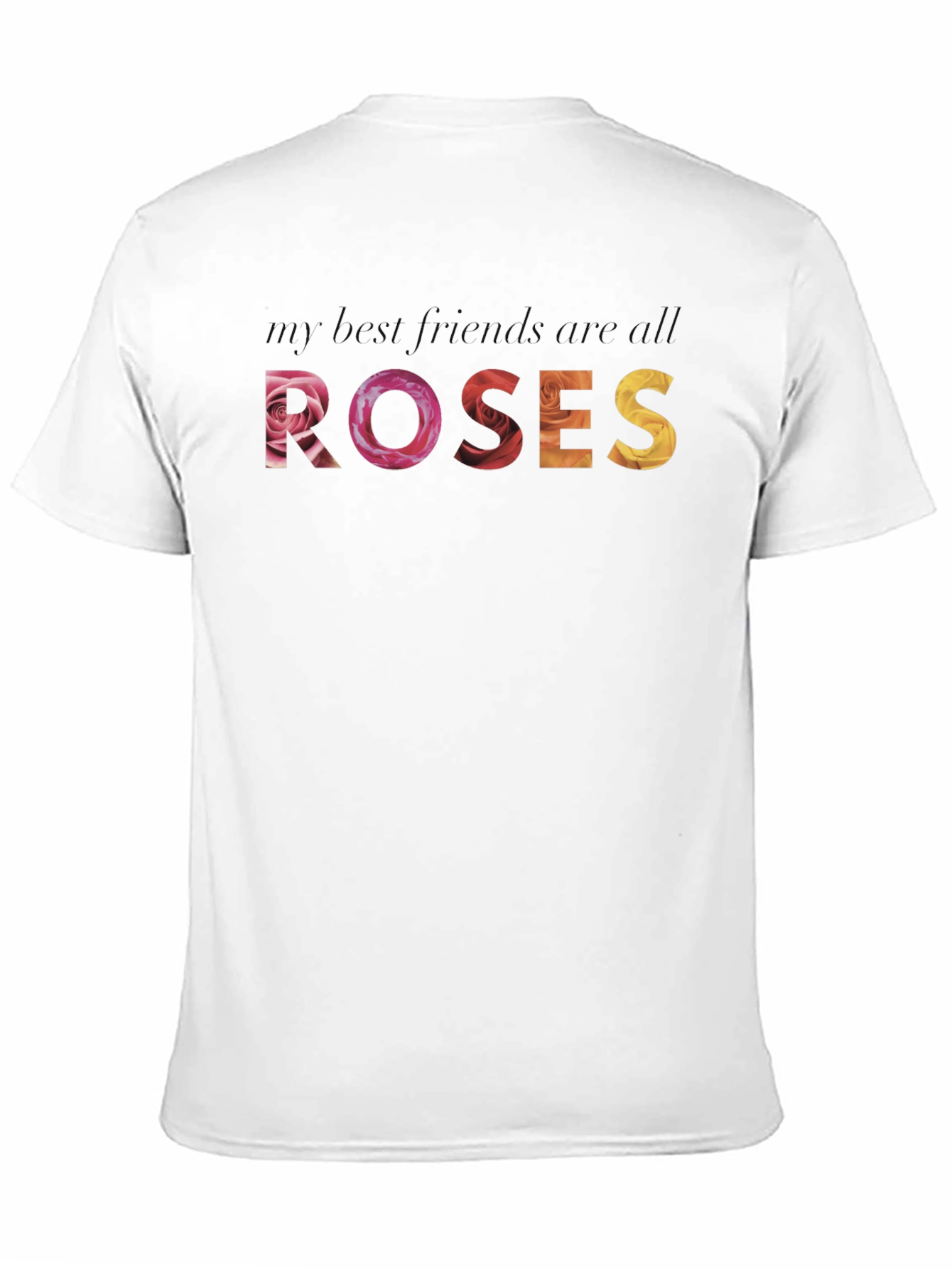 Floral Roses Graphic Tee - Soft Cotton Blend