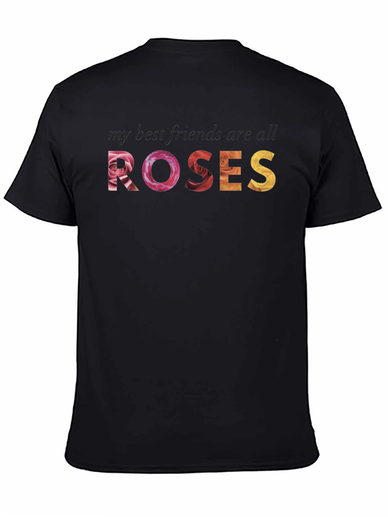 Floral Roses Graphic Tee - Soft Cotton Blend