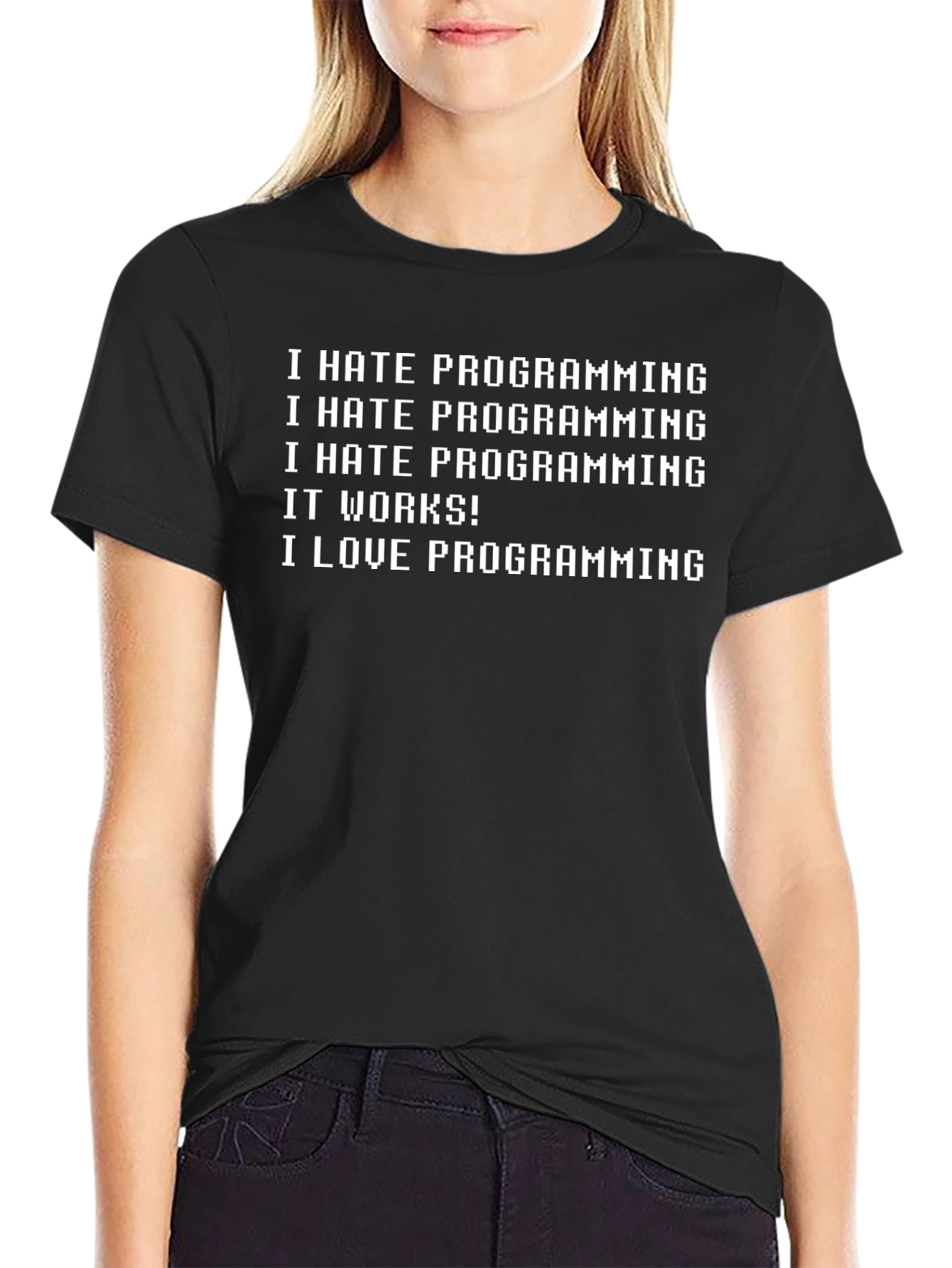 Funny Programmer T-Shirt - I Hate Programming