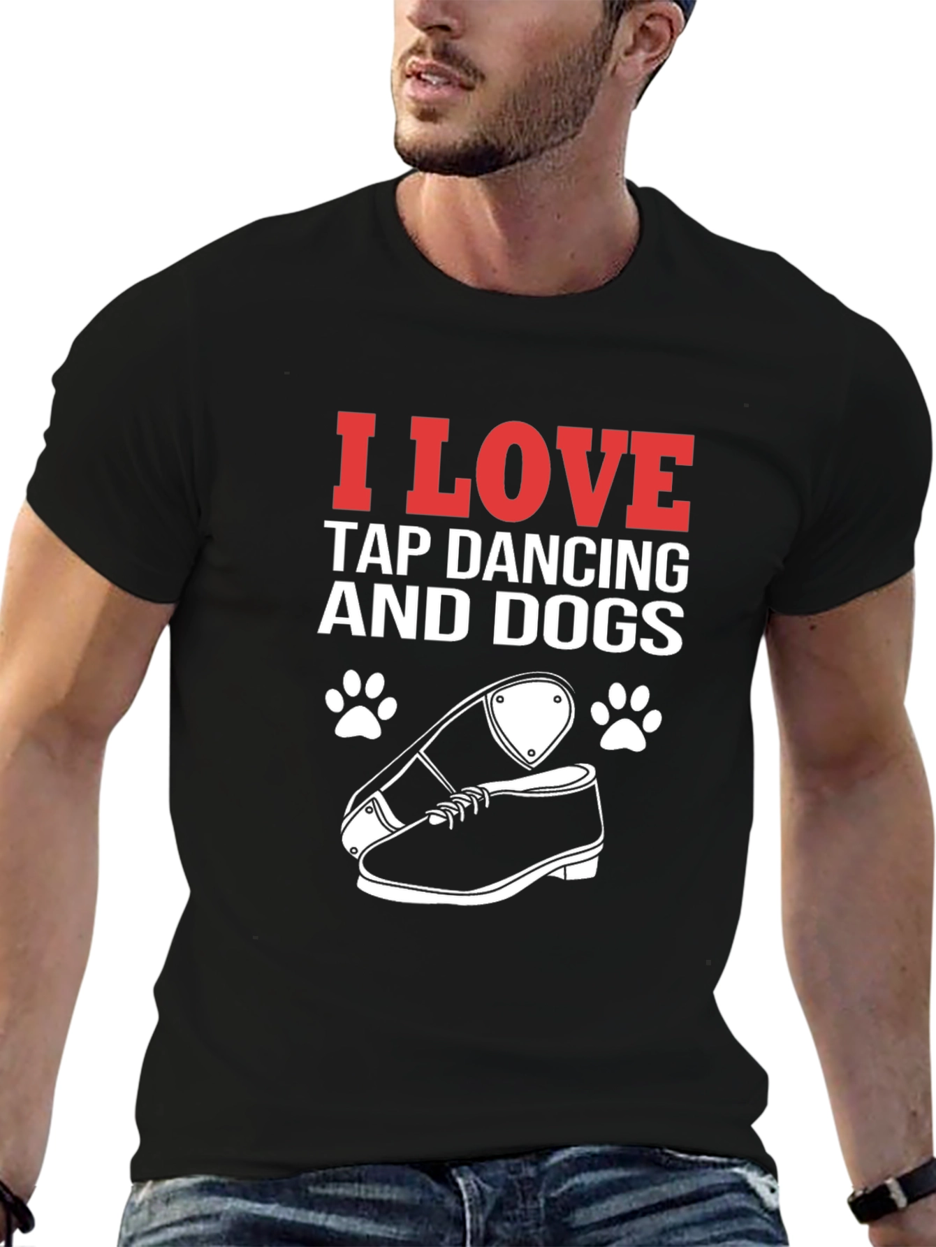 I Love Tap Dancing and Dogs Graphic Tee