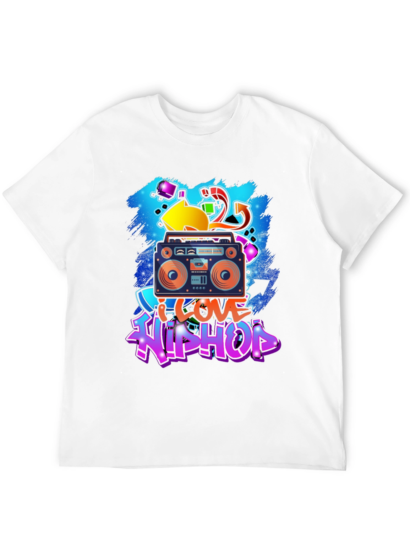 I Love Hip Hop Graphic T-Shirt - Boombox