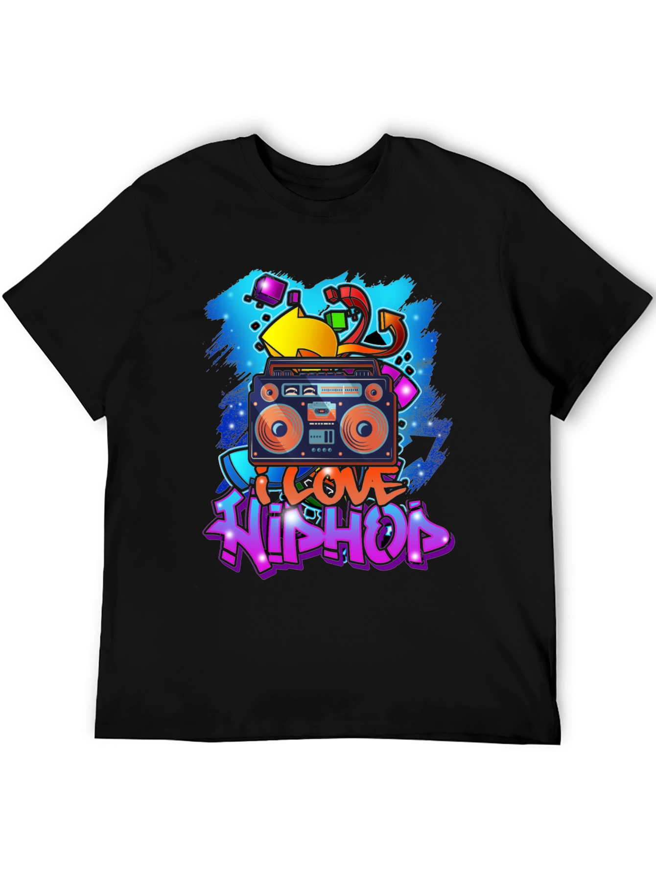 I Love Hip Hop Graphic T-Shirt - Boombox