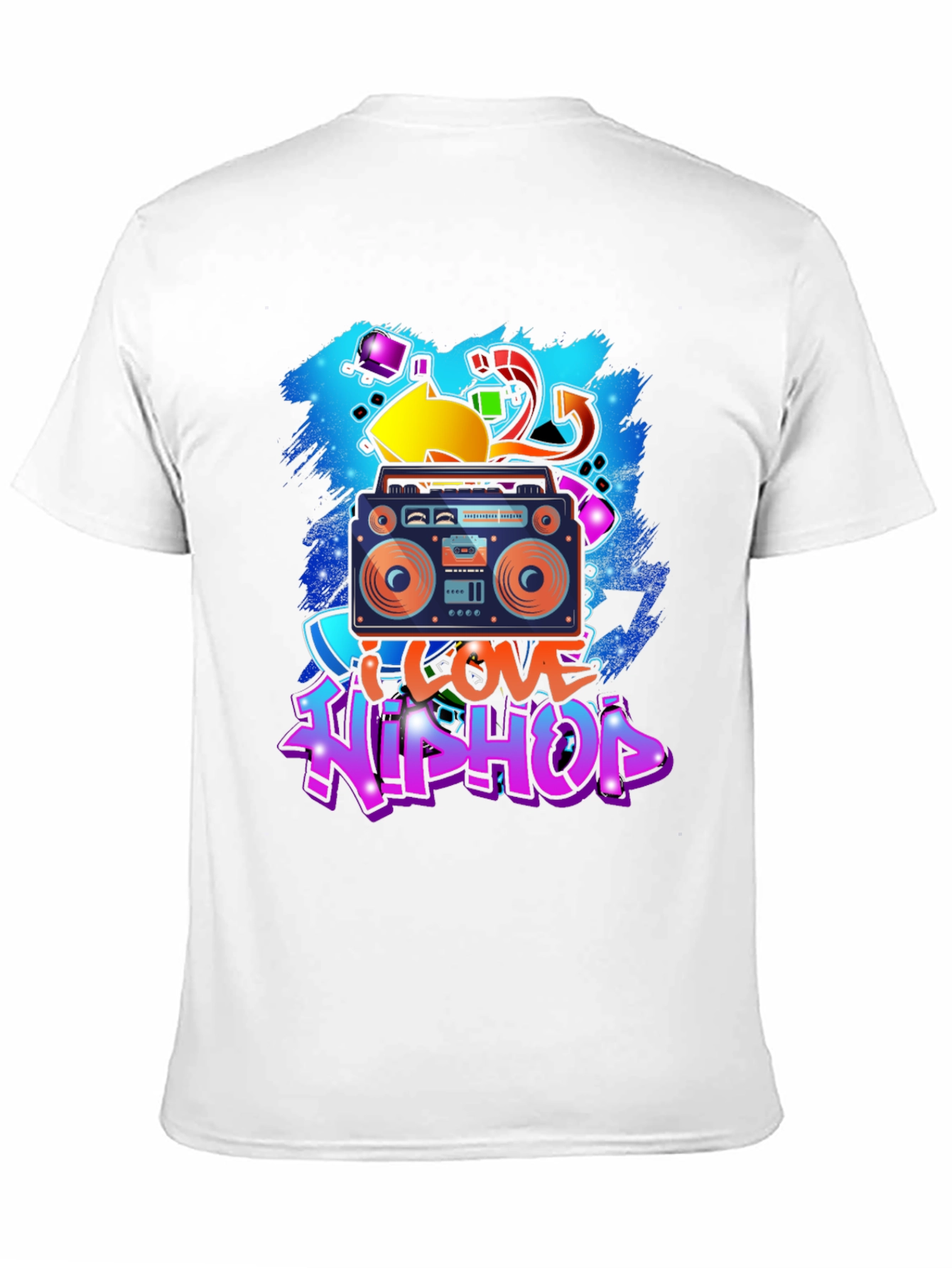 I Love Hip Hop Graphic T-Shirt - Boombox