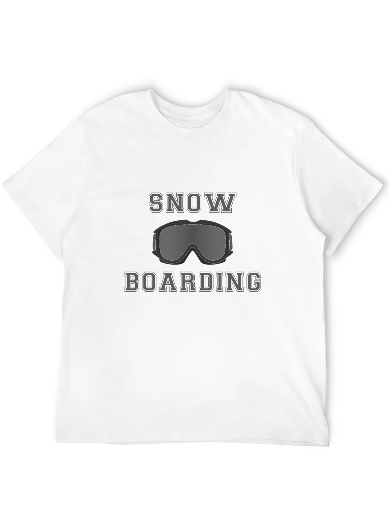 Snowboarding Graphic Tee - Black Casual T-Shirt