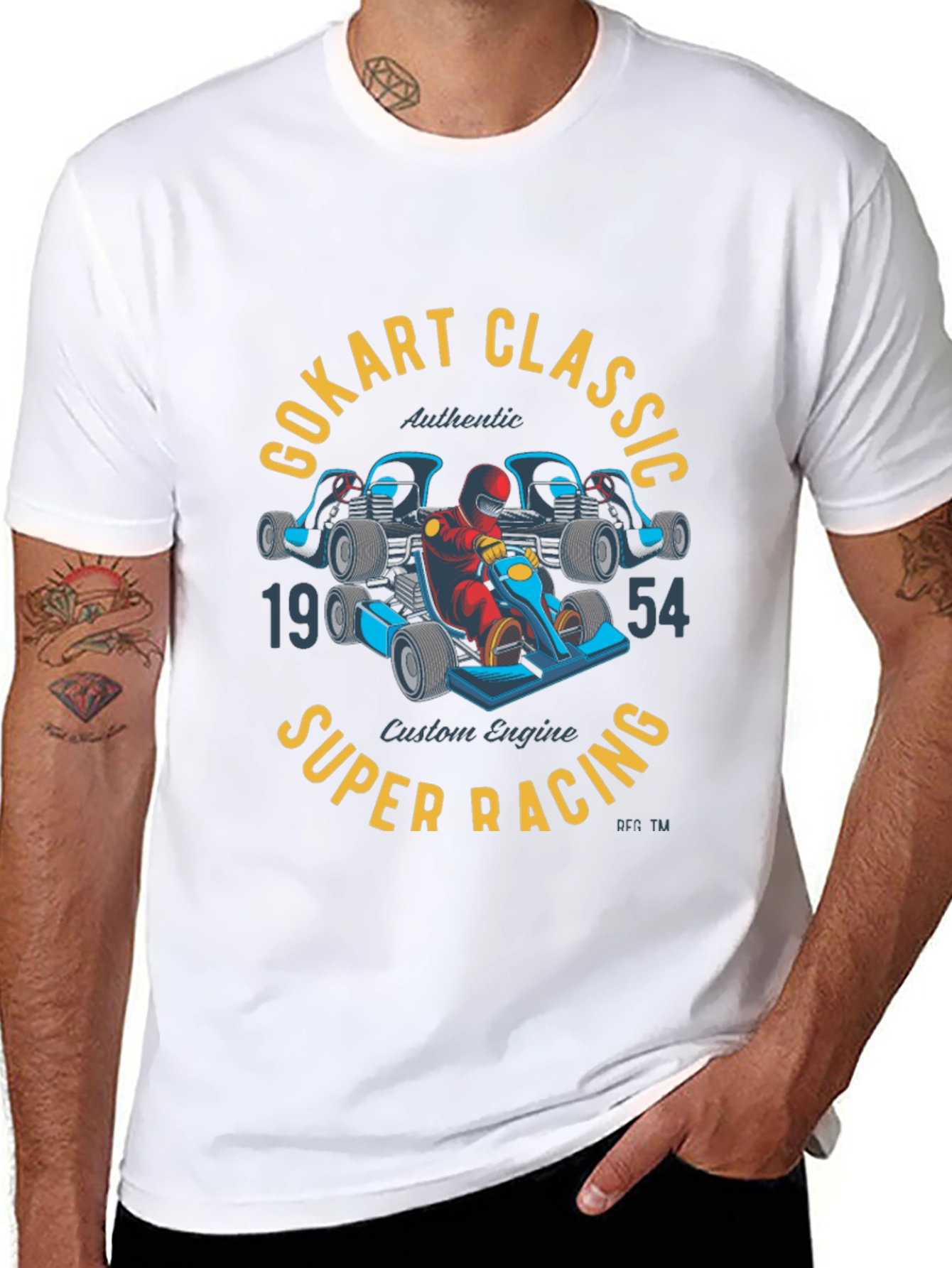 Go Kart Classic Super Racing Graphic T-Shirt