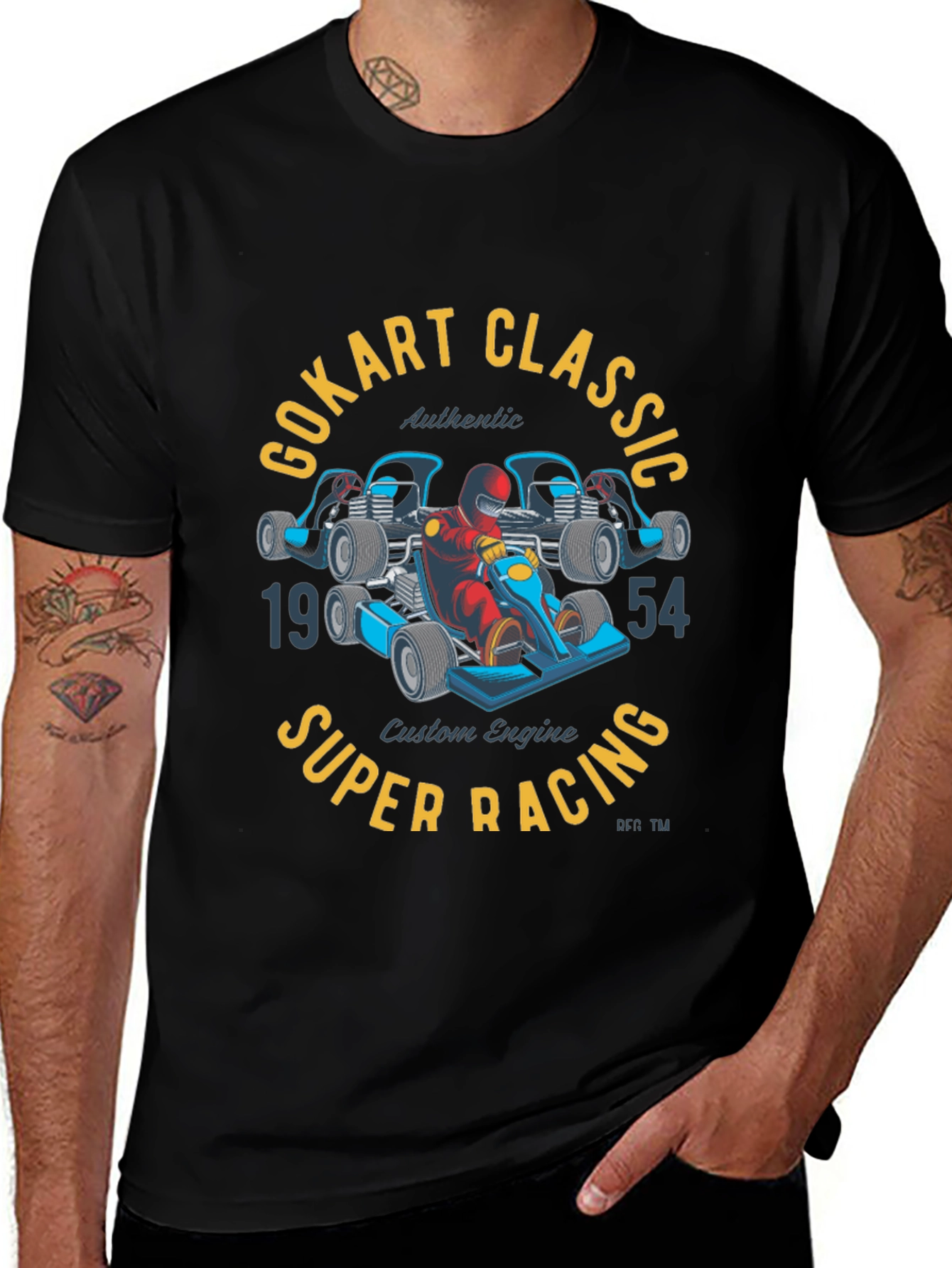 Go Kart Classic Super Racing Graphic T-Shirt