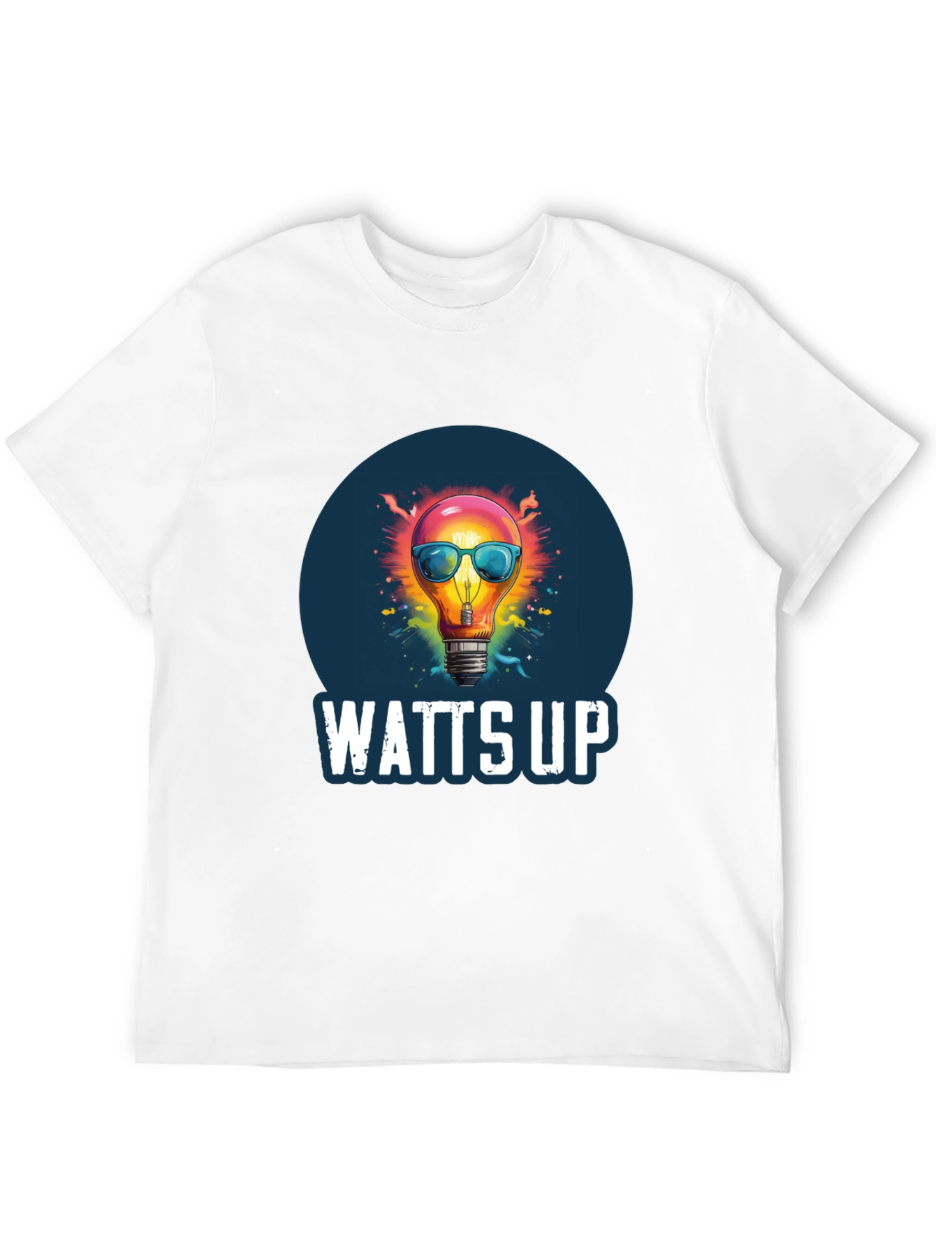 Watts Up Graphic Tee - Funny Lightbulb T-Shirt