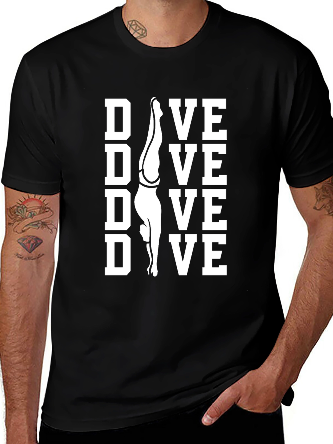 Dive T-Shirt - Artistic Diver Design