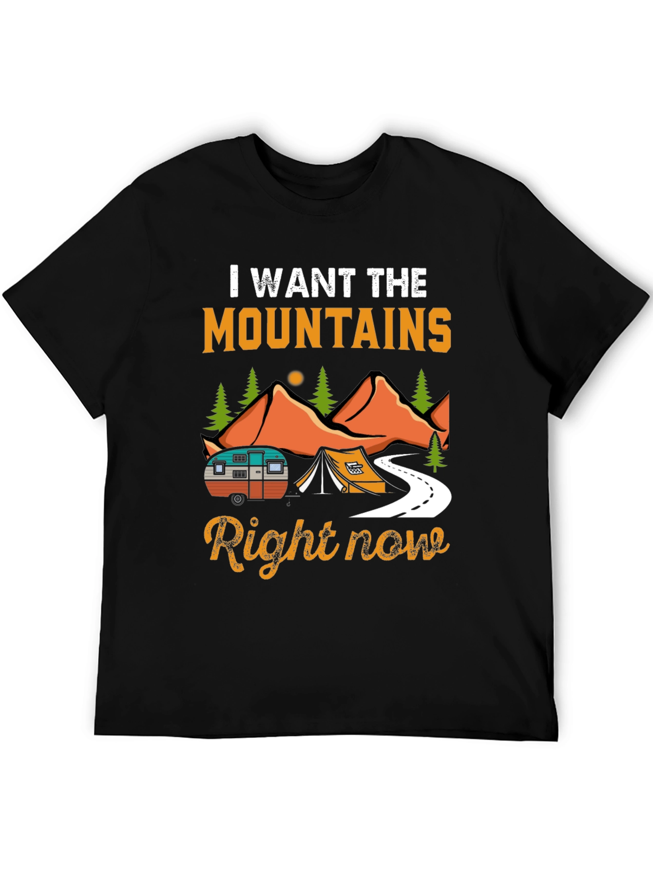 Mountains Calling Camping T-Shirt
