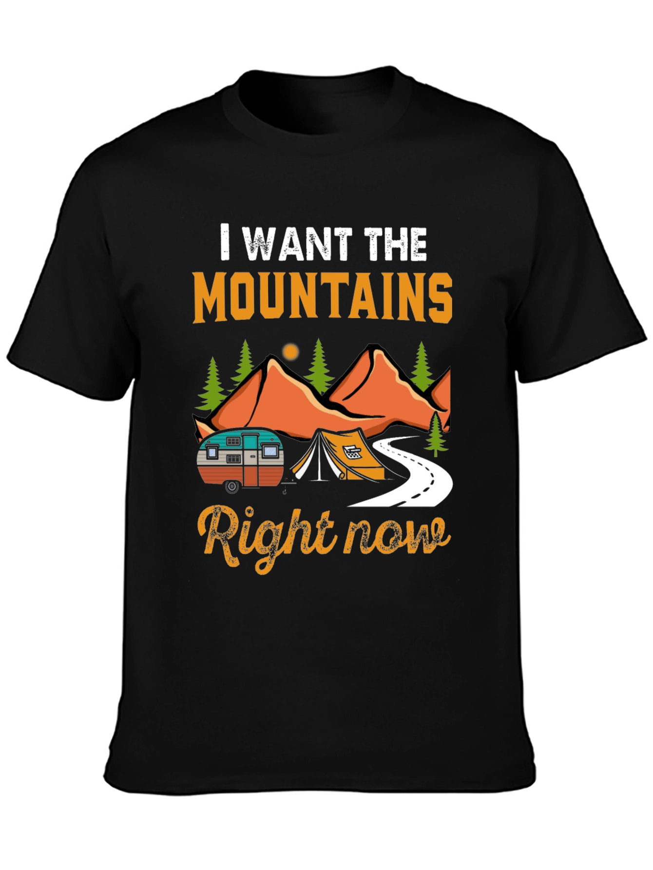Mountains Calling Camping T-Shirt