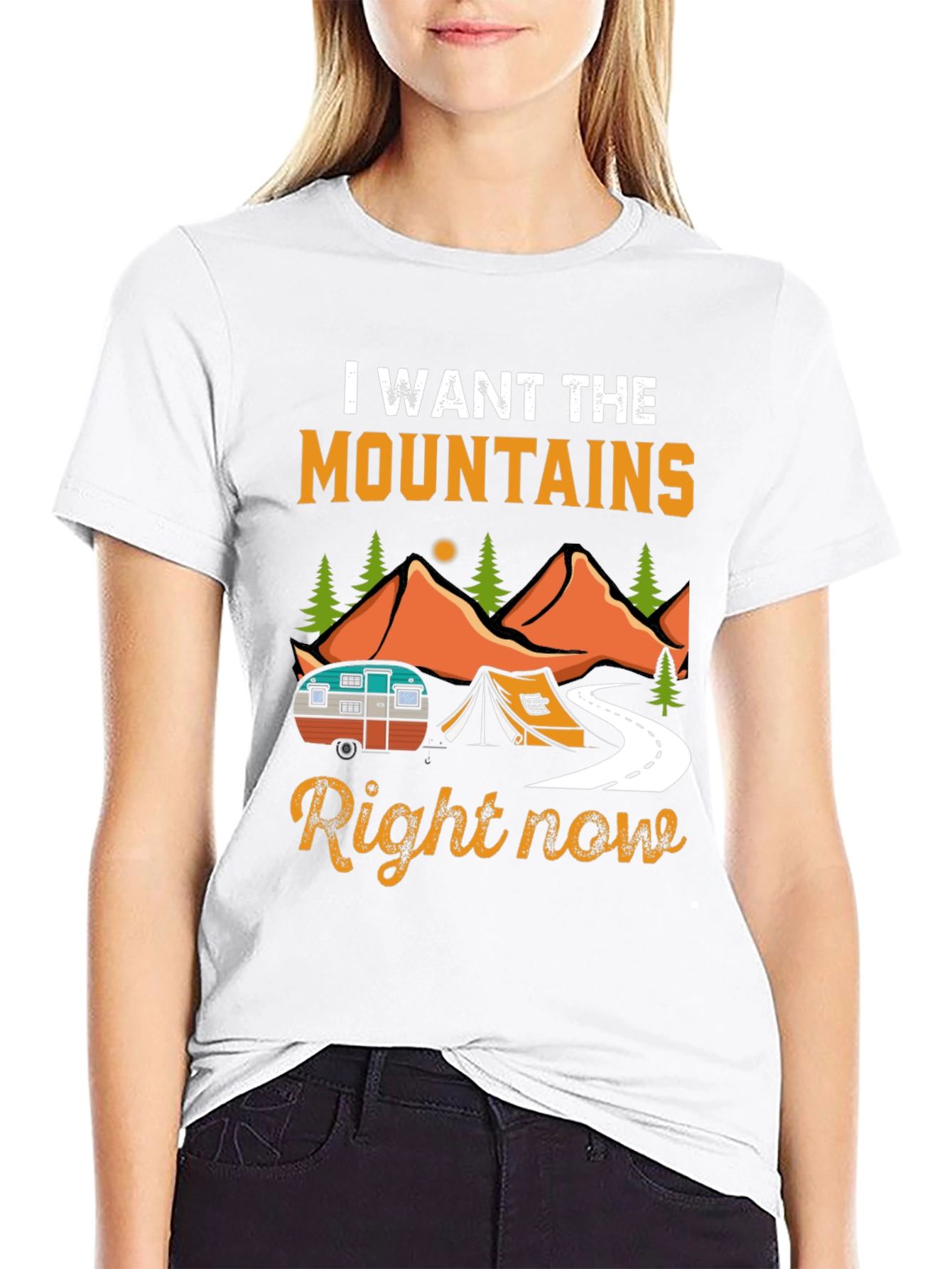 Mountains Calling Camping T-Shirt