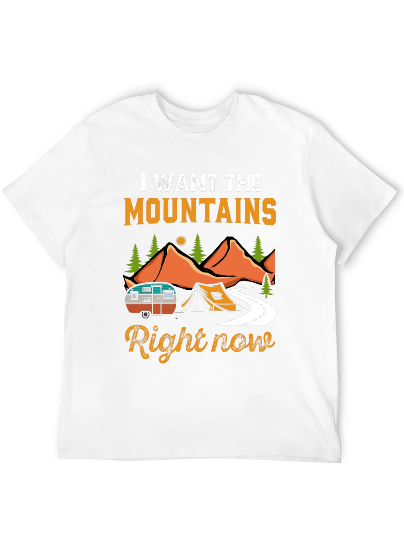 Mountains Calling Camping T-Shirt