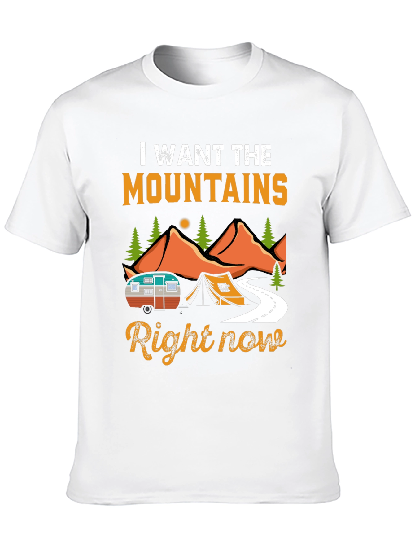 Mountains Calling Camping T-Shirt