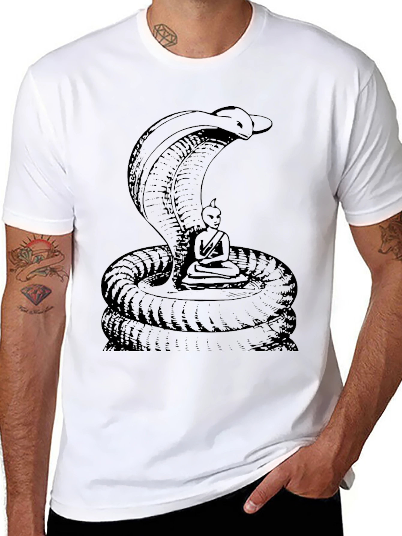 Cobra Buddha Graphic T-Shirt