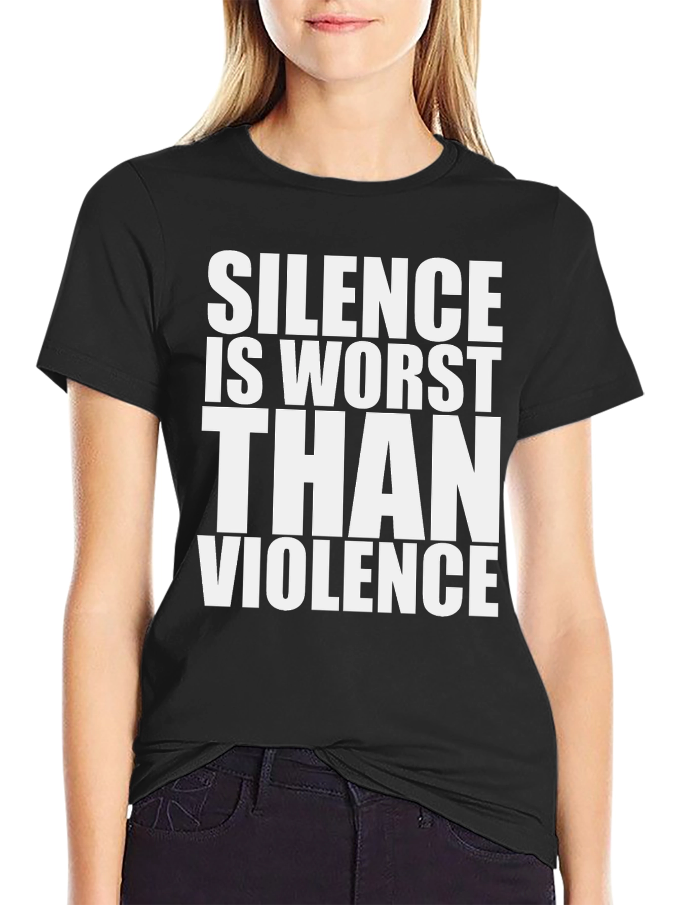 Silence Is Worse Than Violence Graphic Tee