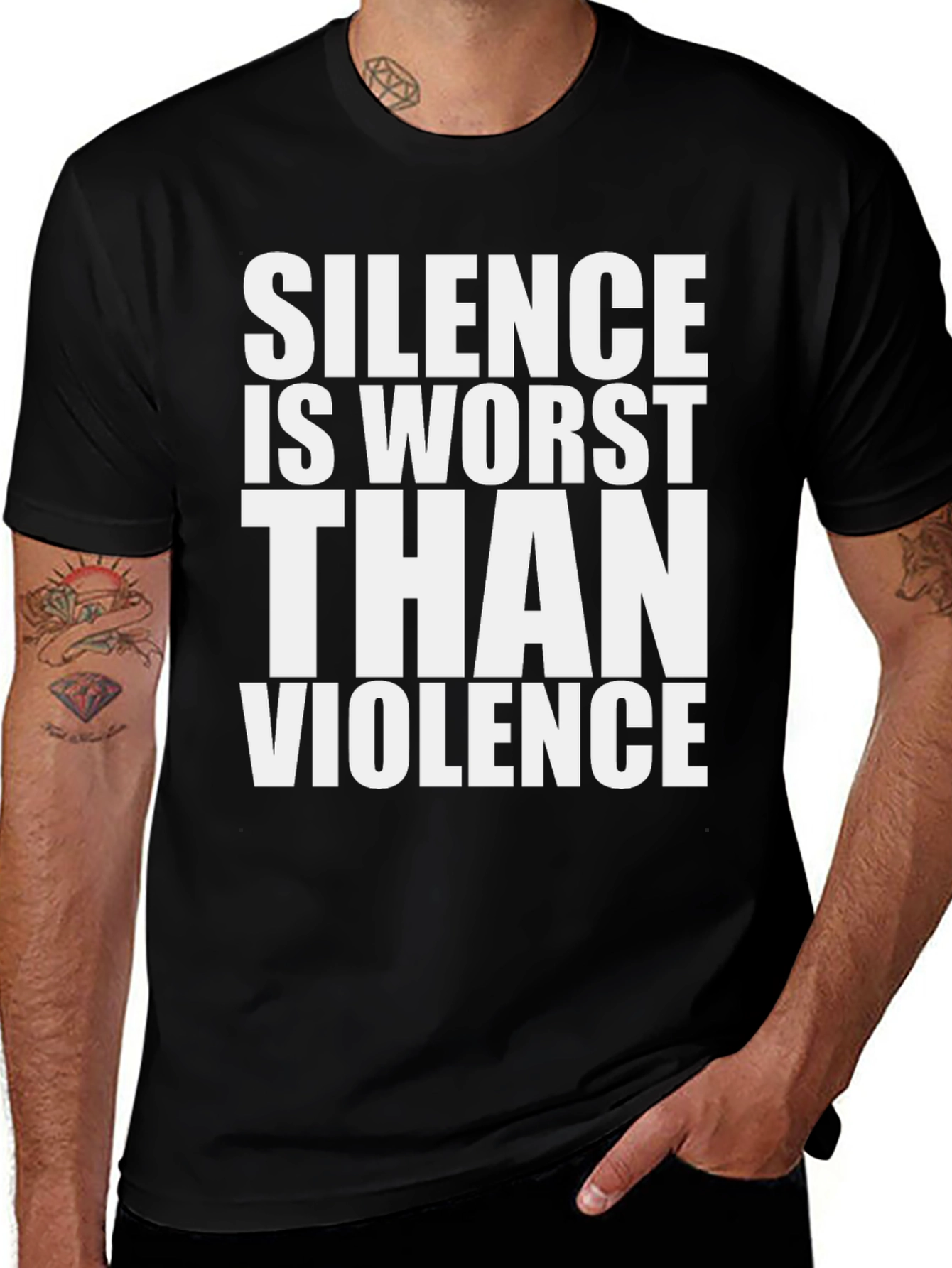Silence Is Worse Than Violence Graphic Tee