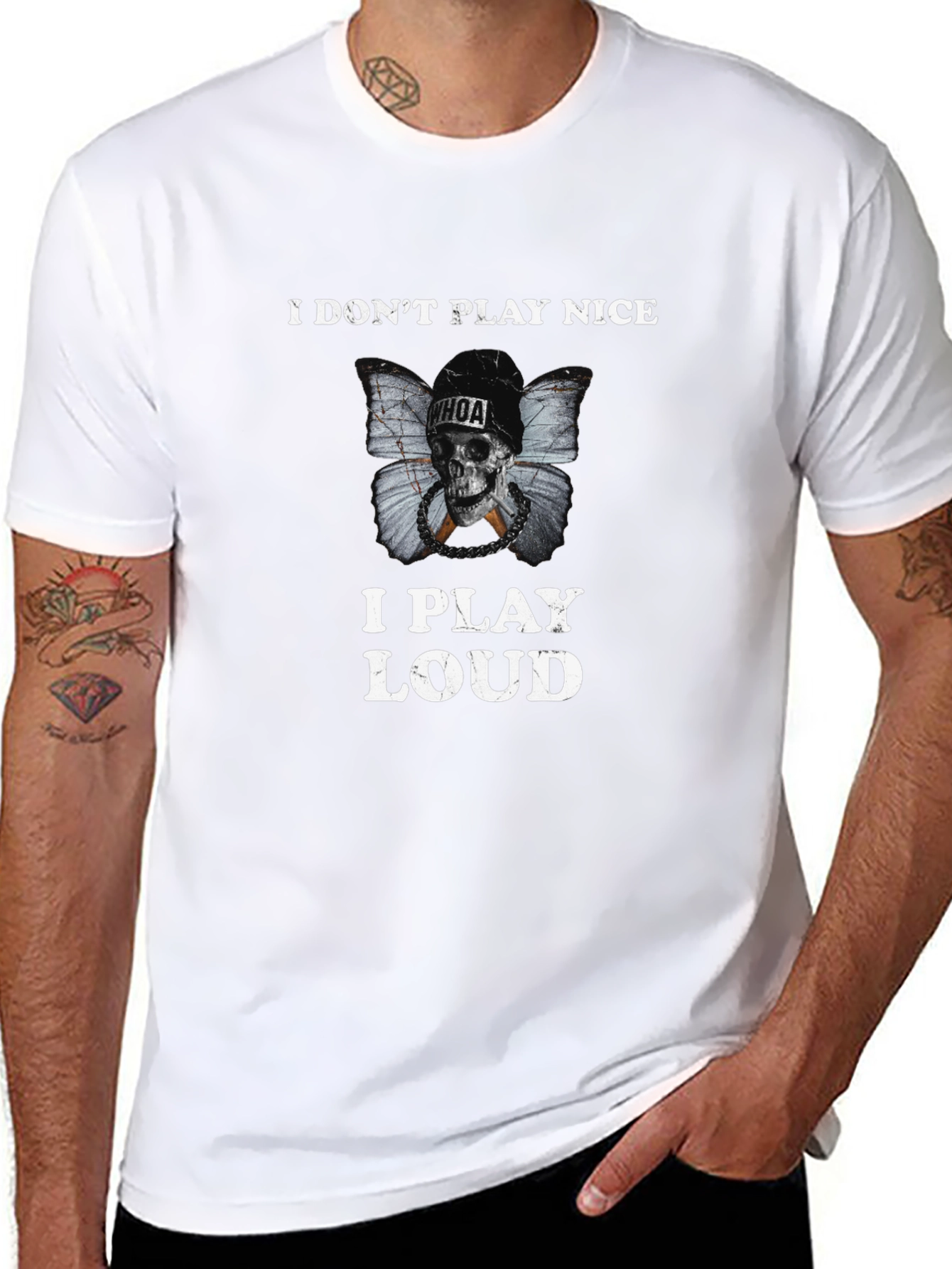 I Dont Play Nice I Play Loud Black T-Shirt