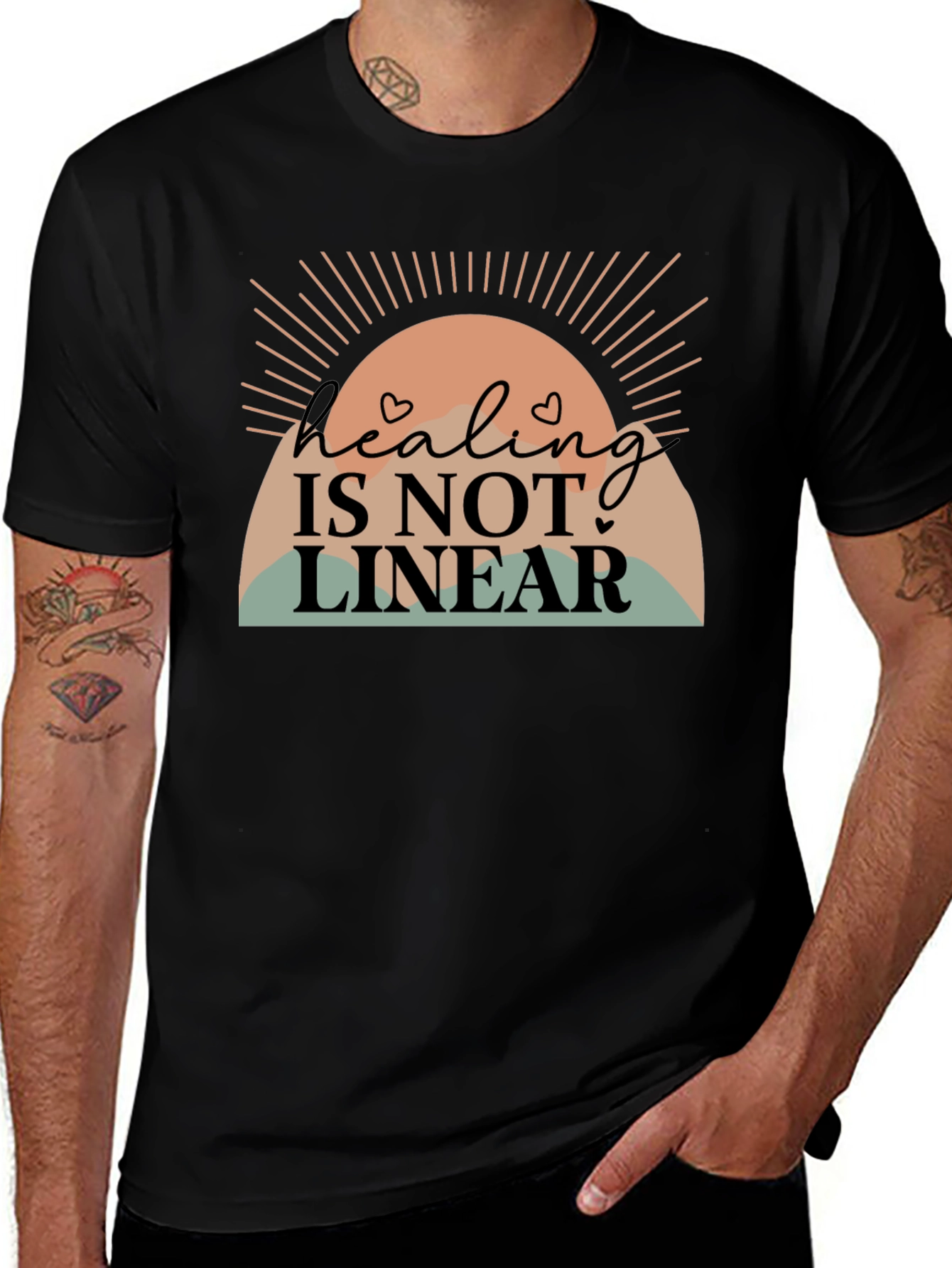 Healing Is Not Linear Graphic Tee