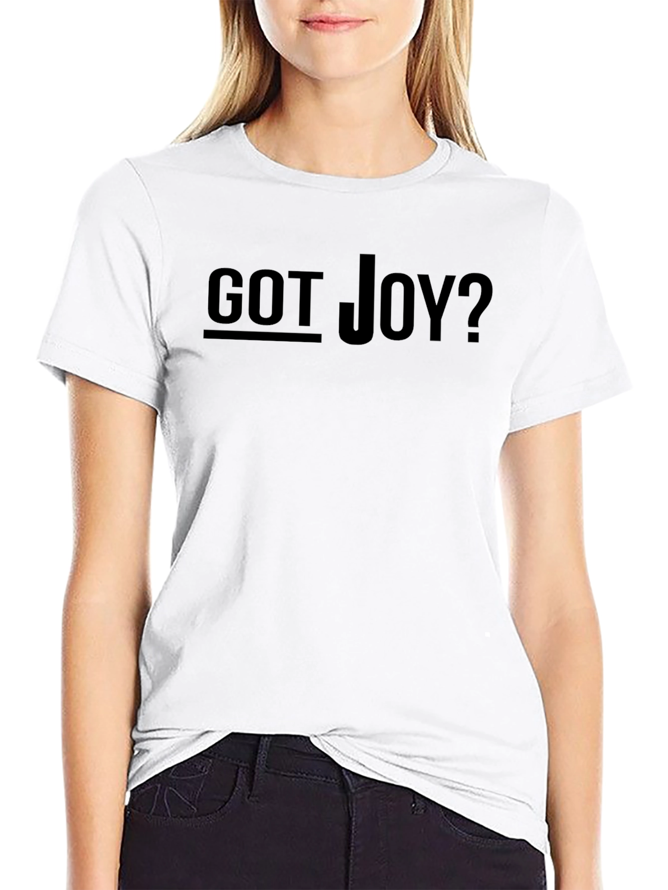 Got Joy? Black Graphic Tee Shirt