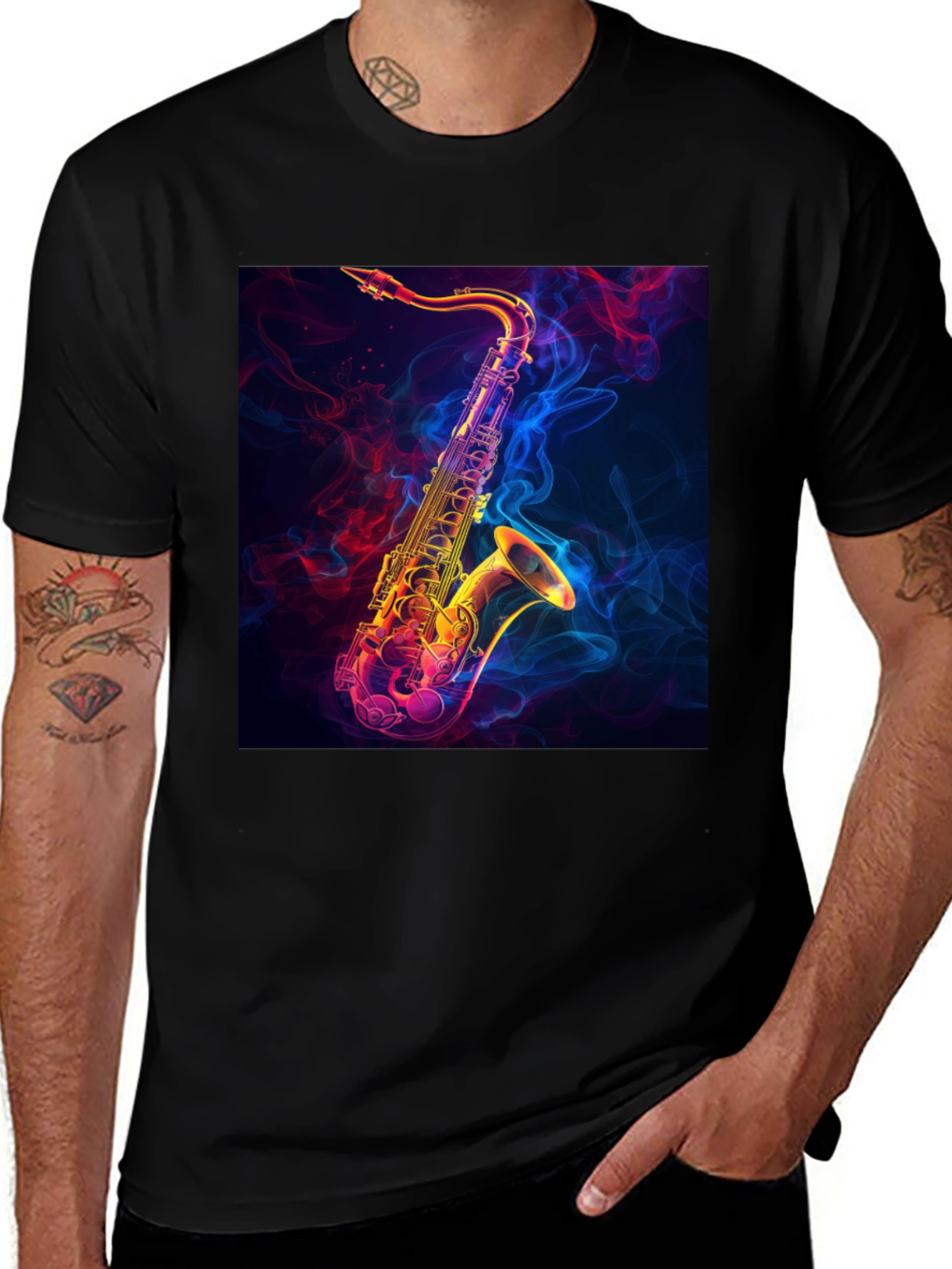 Saxophone T-Shirt - Music Lover Tee