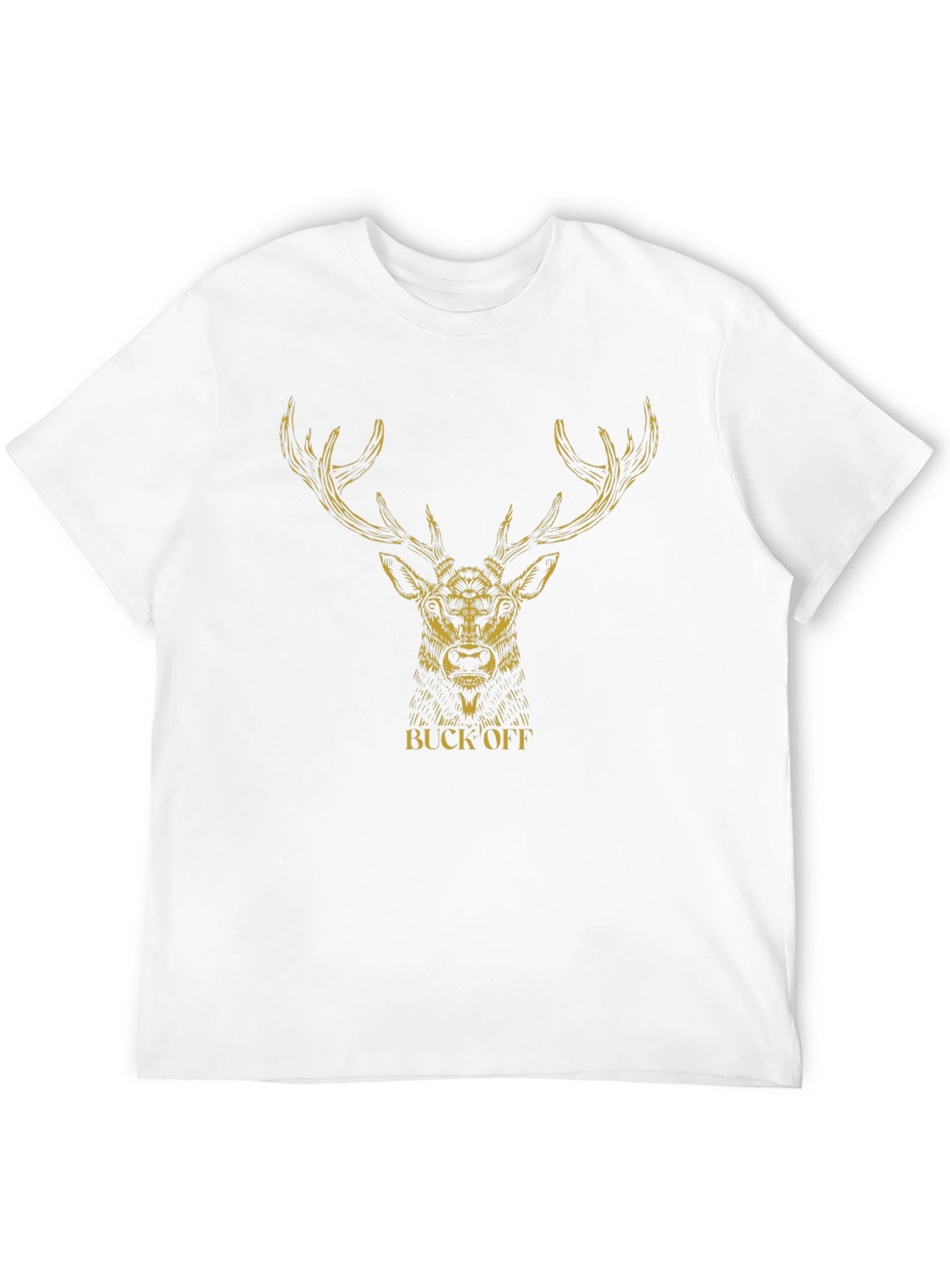 Buck Off Graphic Tee - Black Cotton T-Shirt