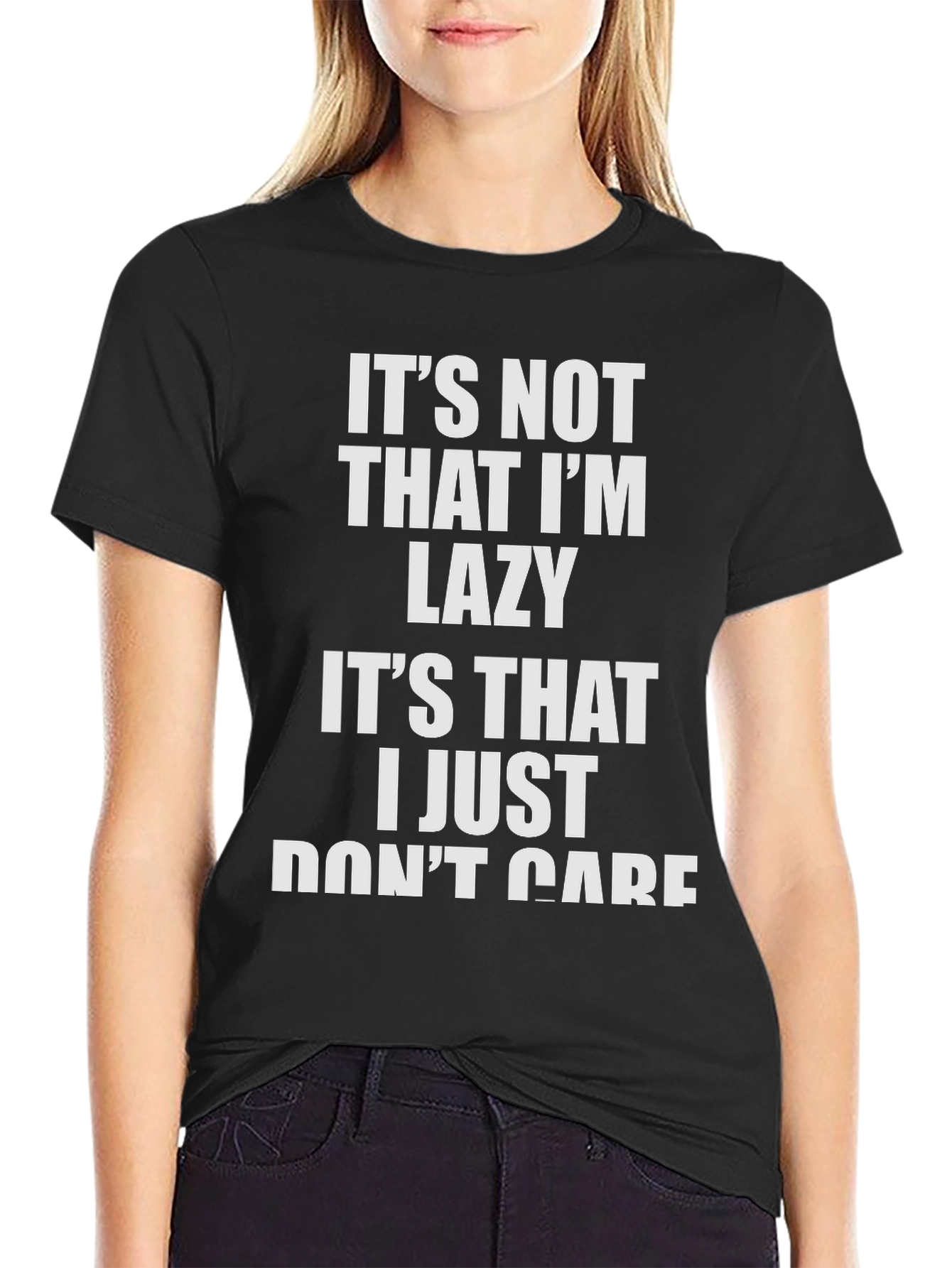 Funny Mens T-Shirt - I Dont Care Slogan Tee