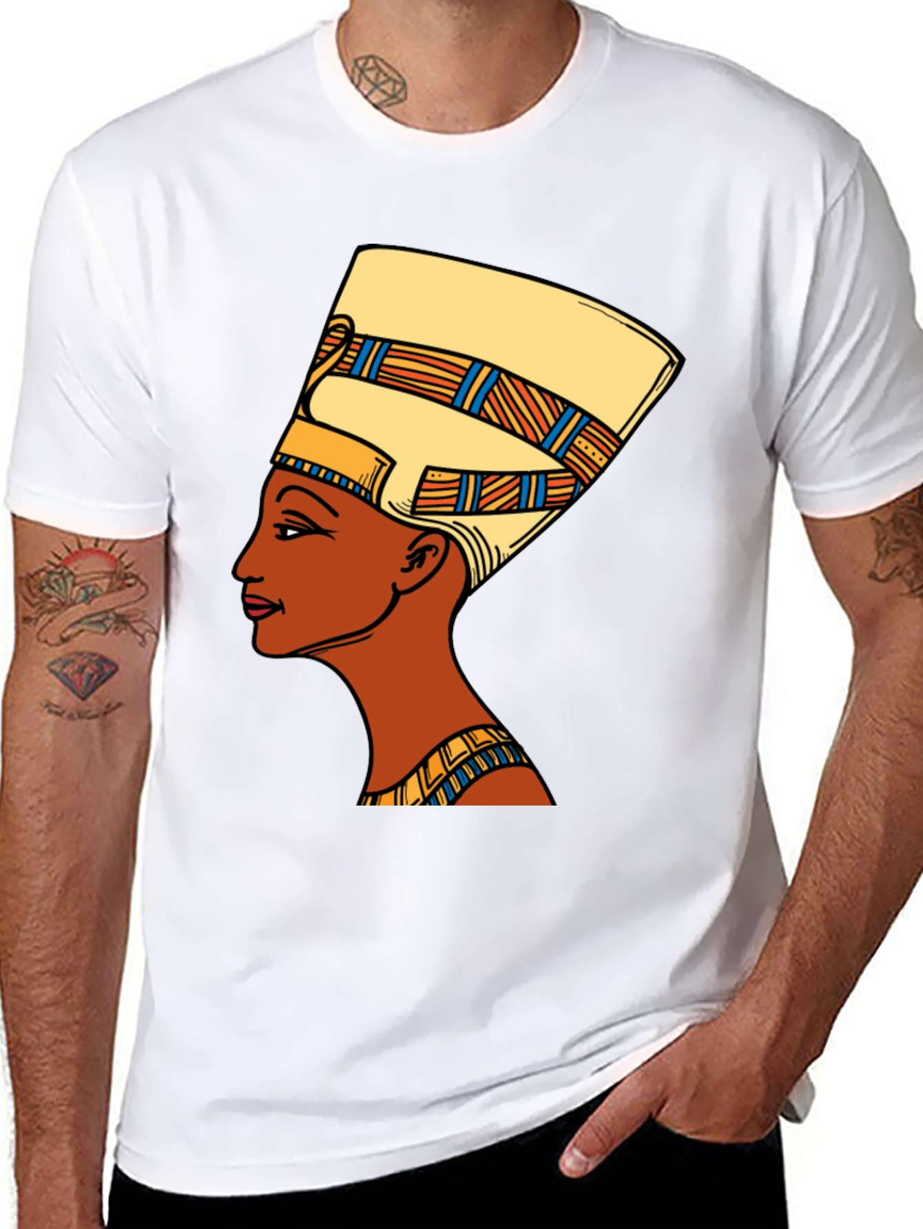 Nefertiti Graphic Tee - Egyptian Queen T-Shirt