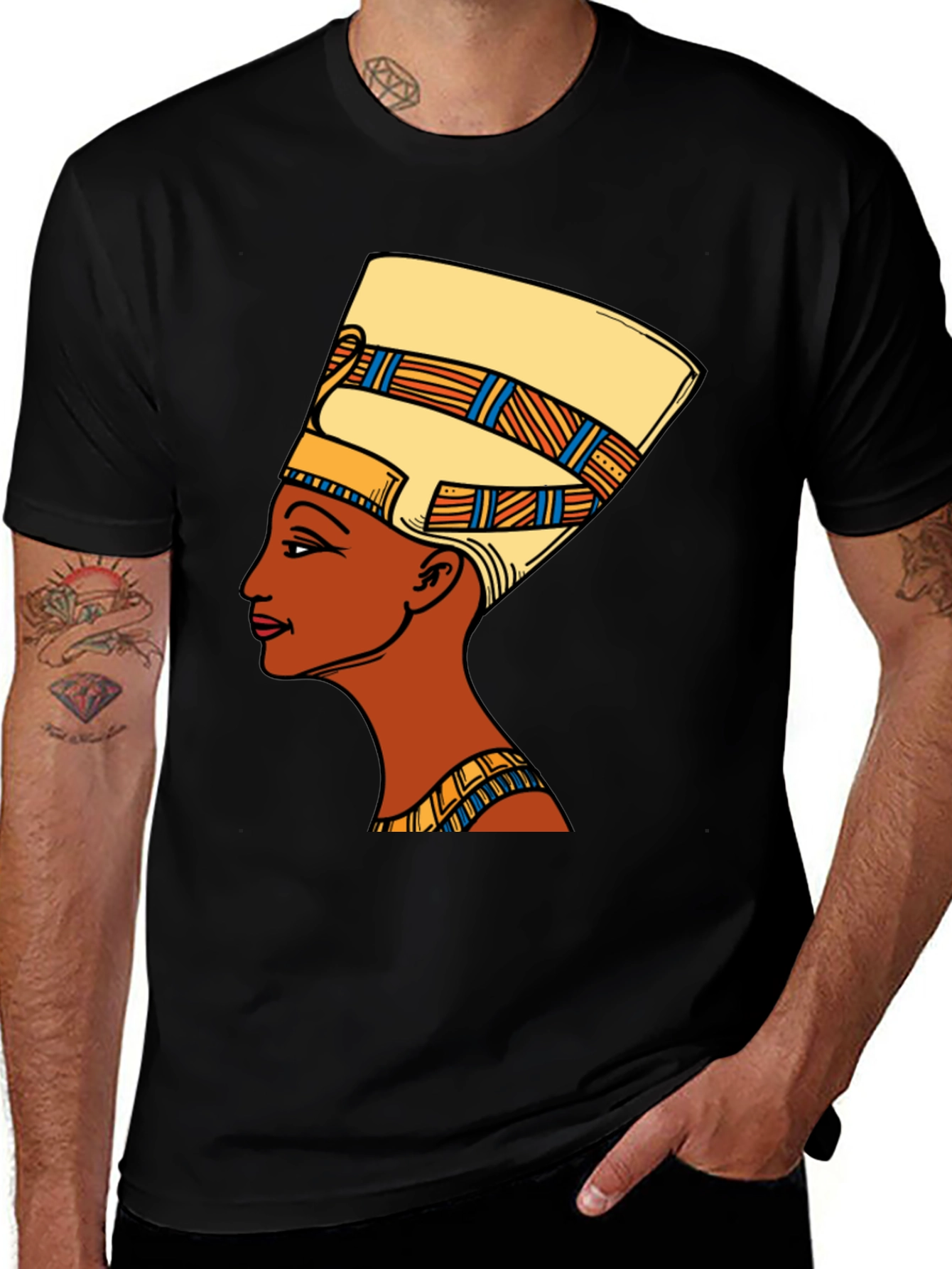 Nefertiti Graphic Tee - Egyptian Queen T-Shirt