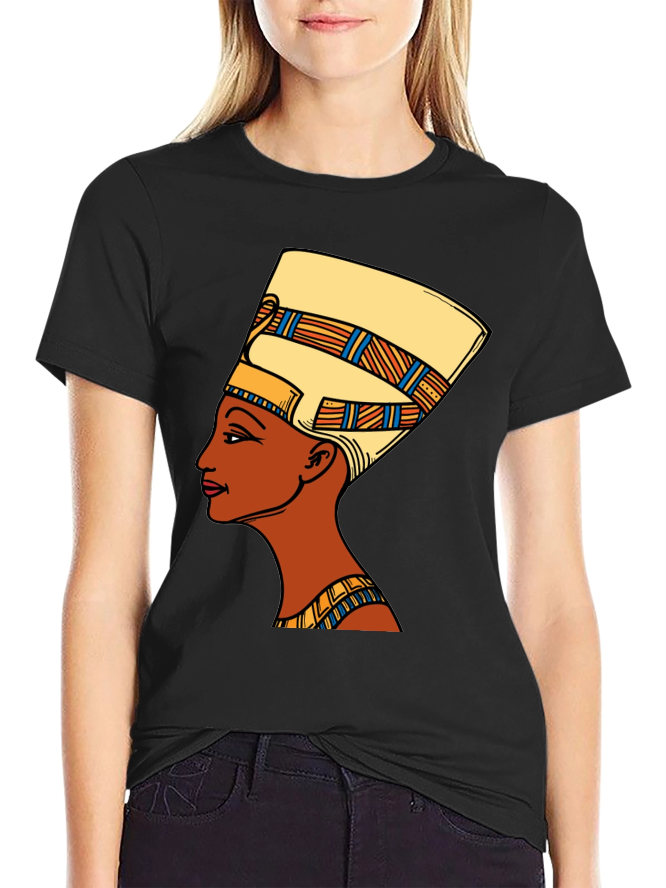 Nefertiti Graphic Tee - Egyptian Queen T-Shirt