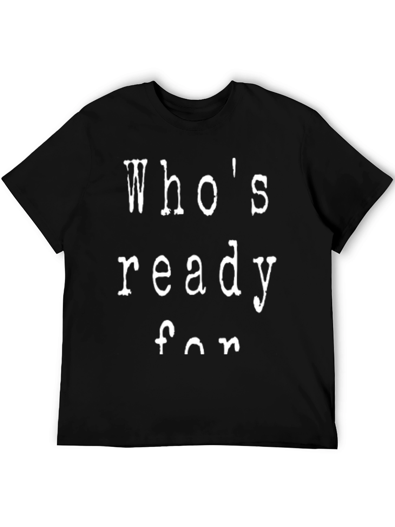 Whos Ready For Fun Graphic Tee - Black