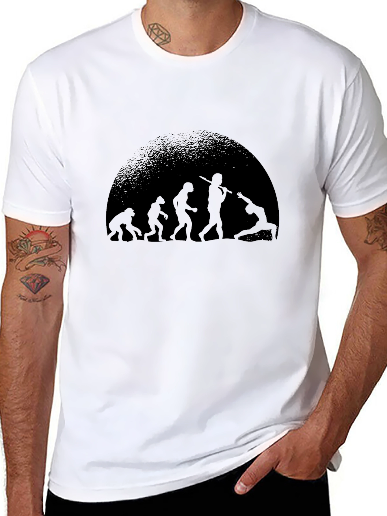 Evolution of Yoga Black T-Shirt
