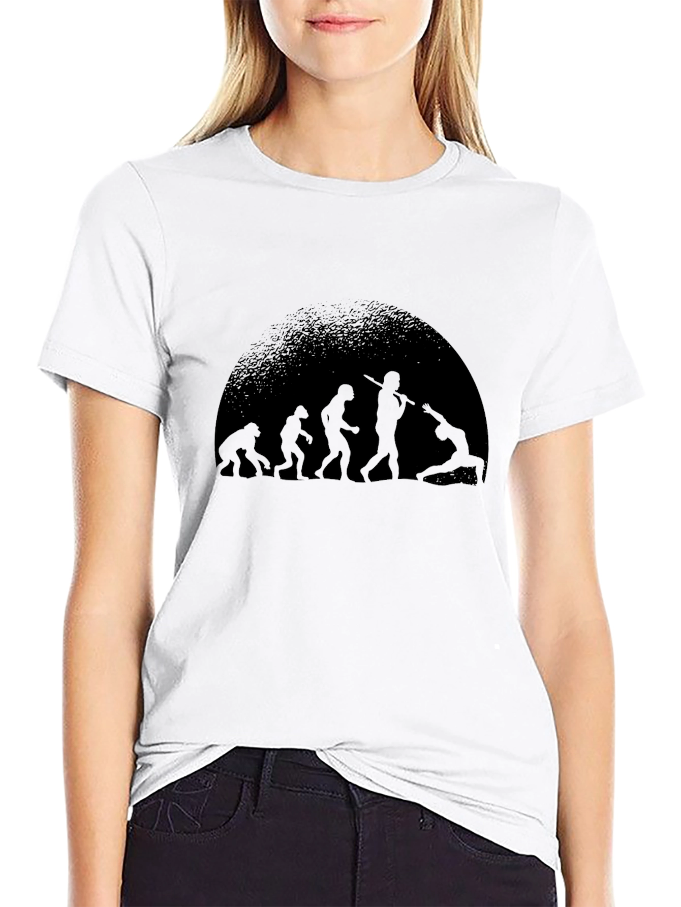 Evolution of Yoga Black T-Shirt