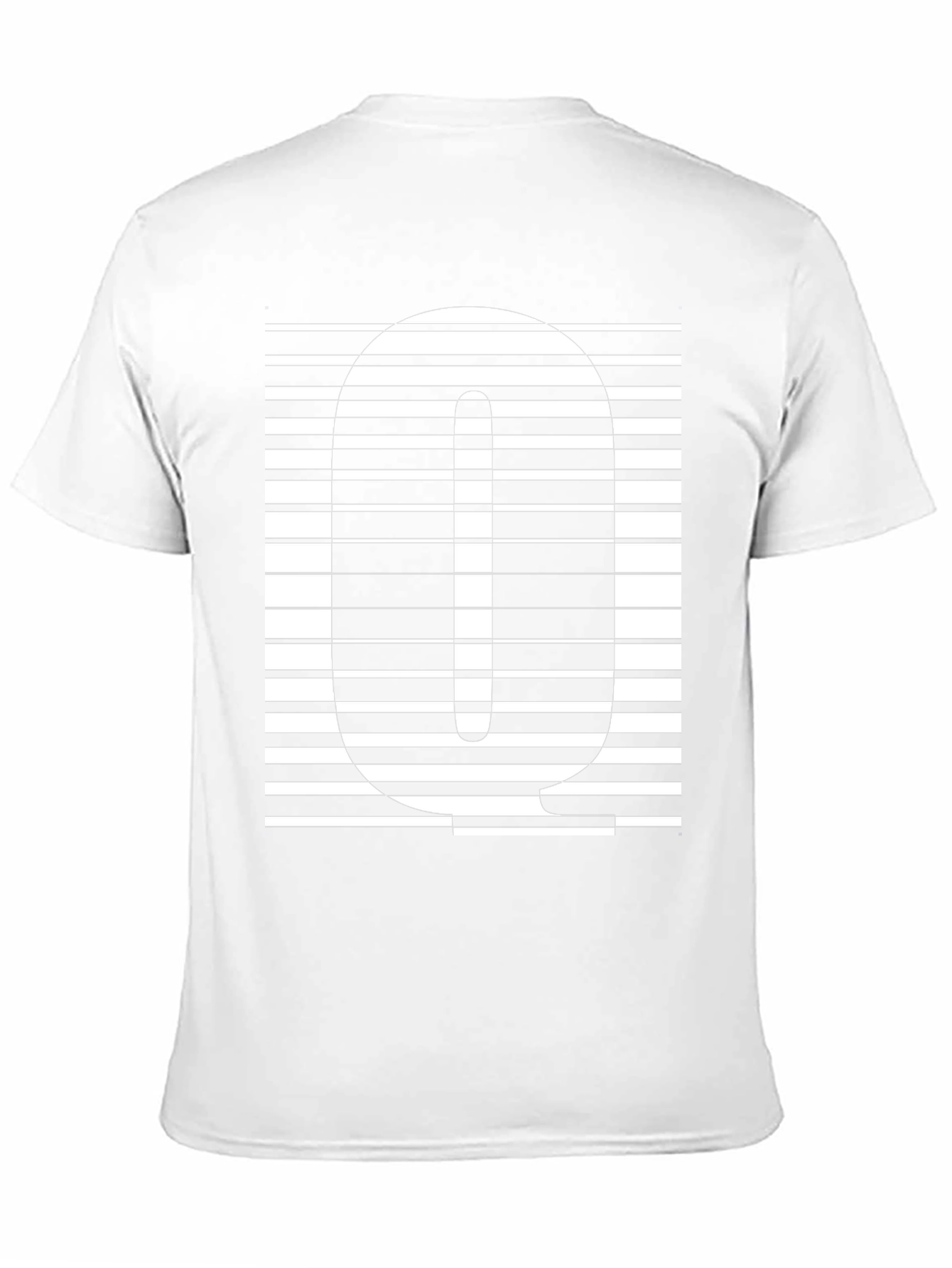 Striped Q Graphic Tee - Modern Style