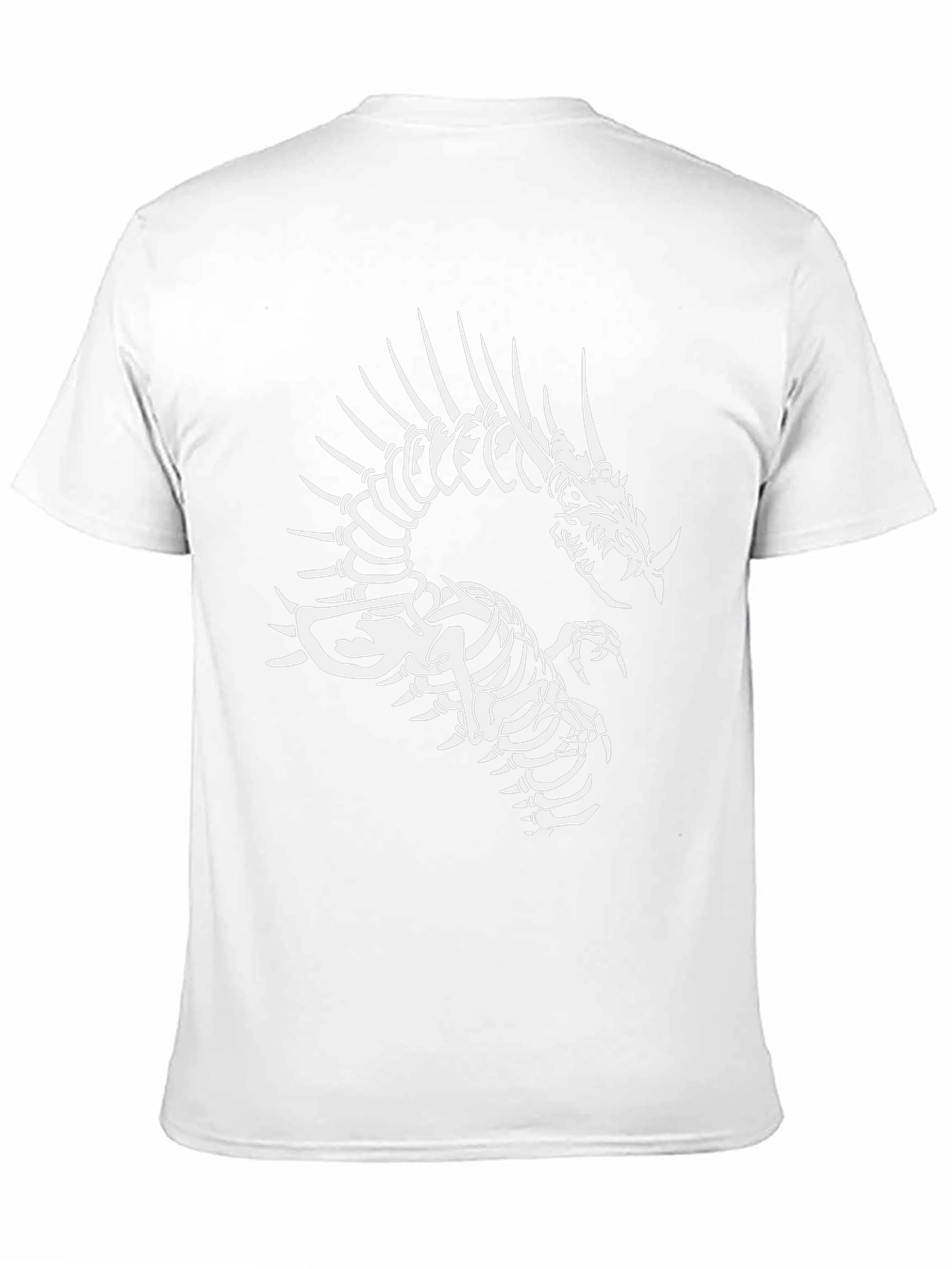 Dragon Skeleton Graphic Black T-Shirt