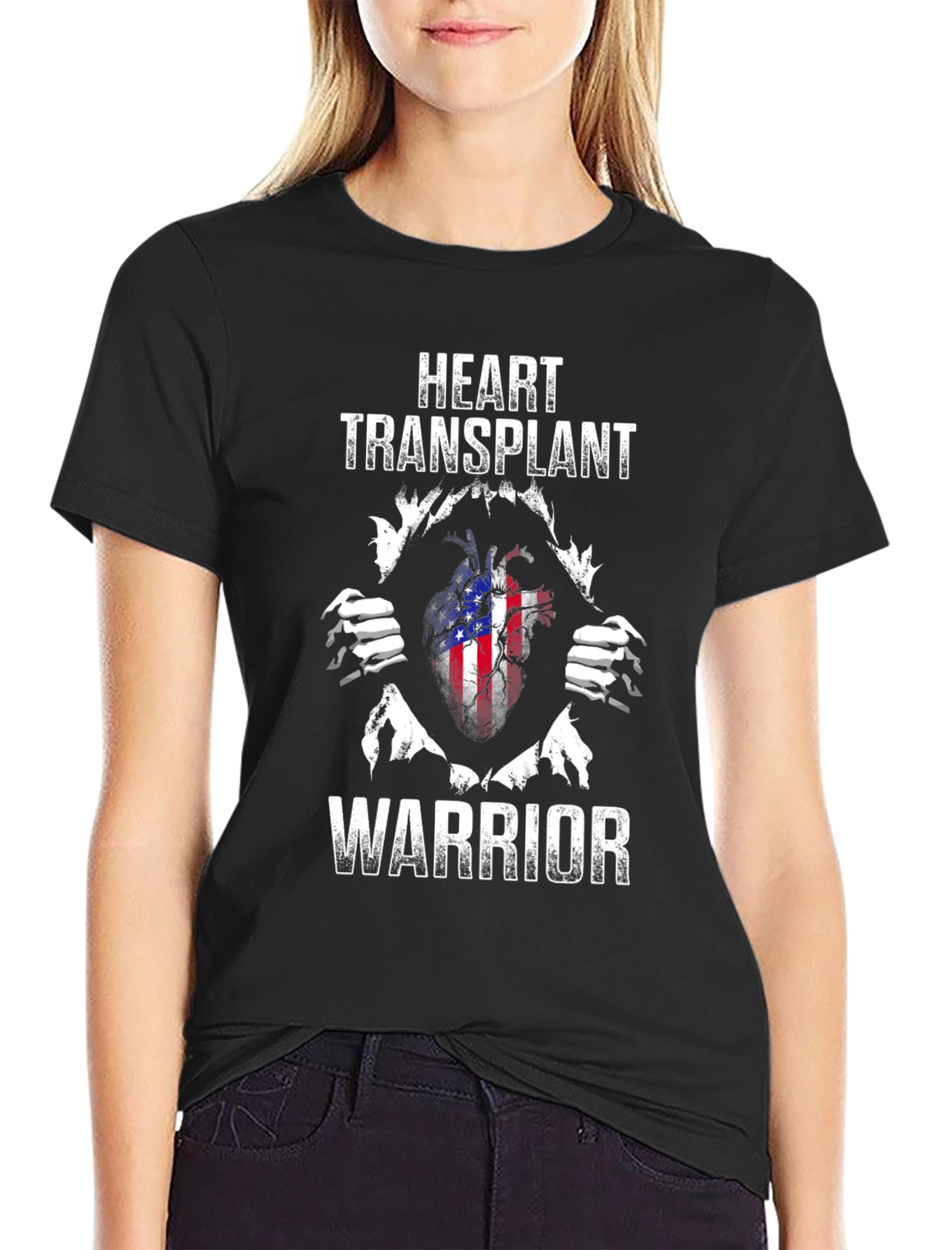 Heart Transplant Warrior Graphic T-Shirt