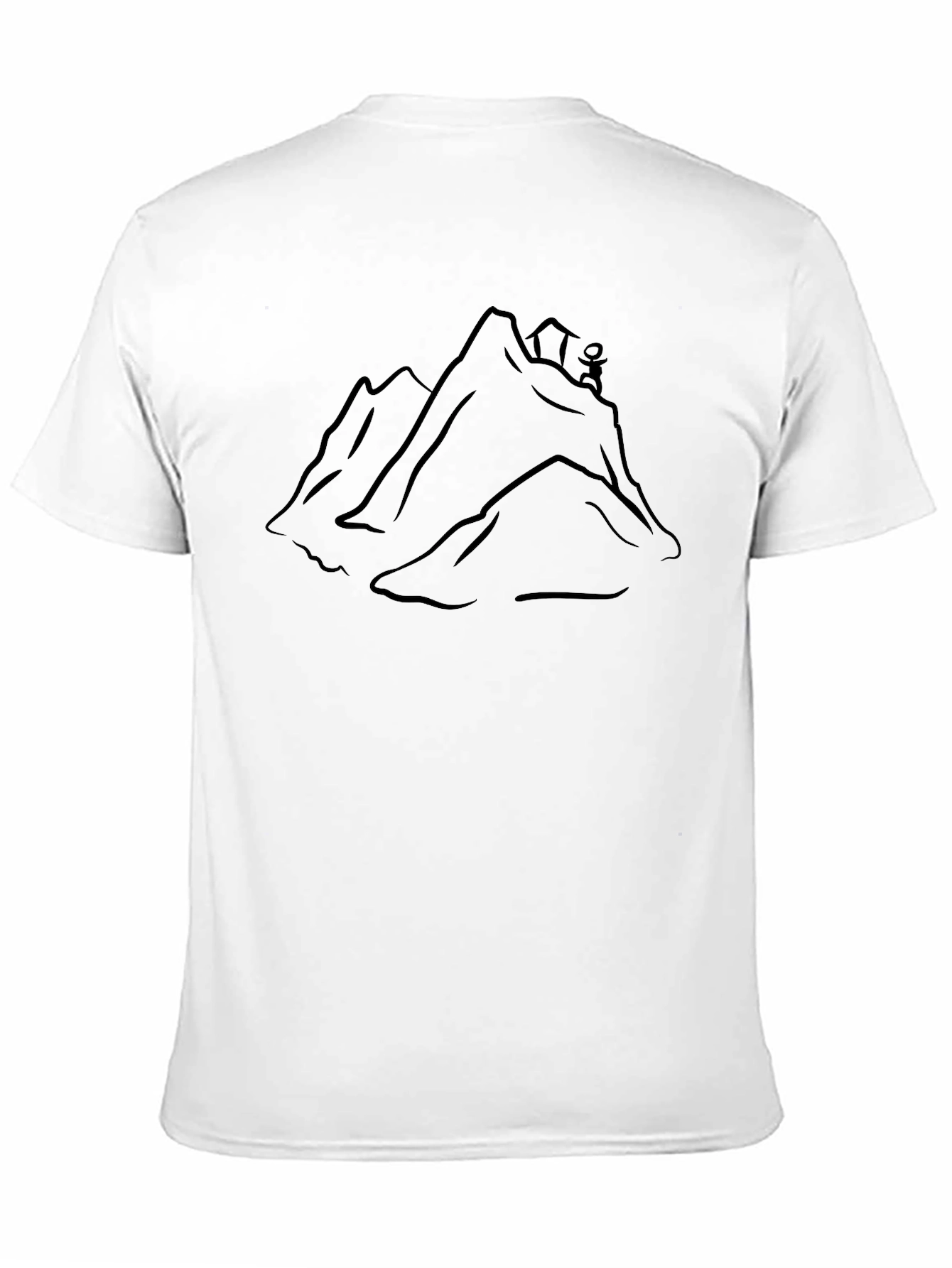 Mountain Peak Graphic Tee - Black