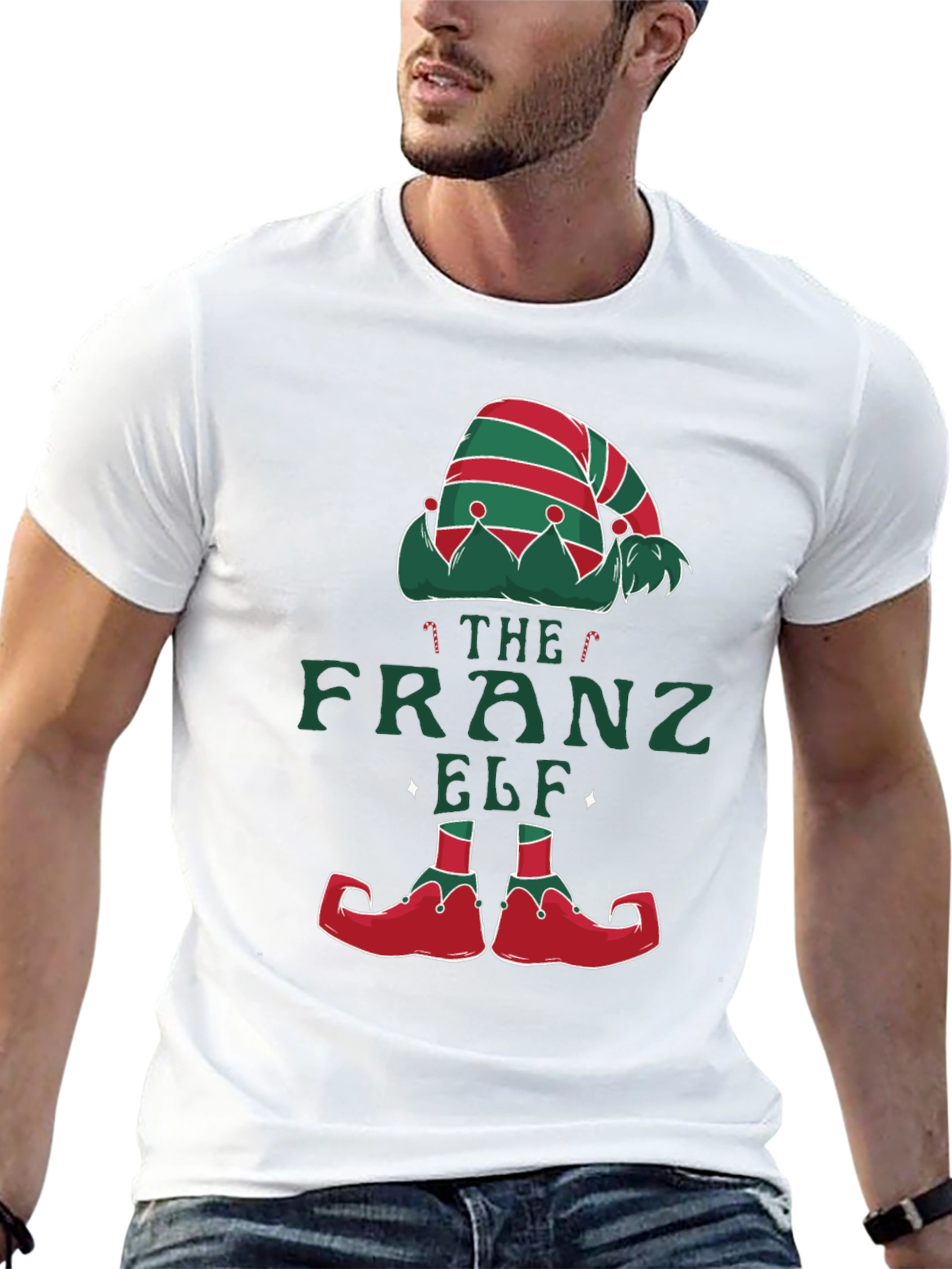 The Franz Elf T-Shirt Holiday Festive Tee