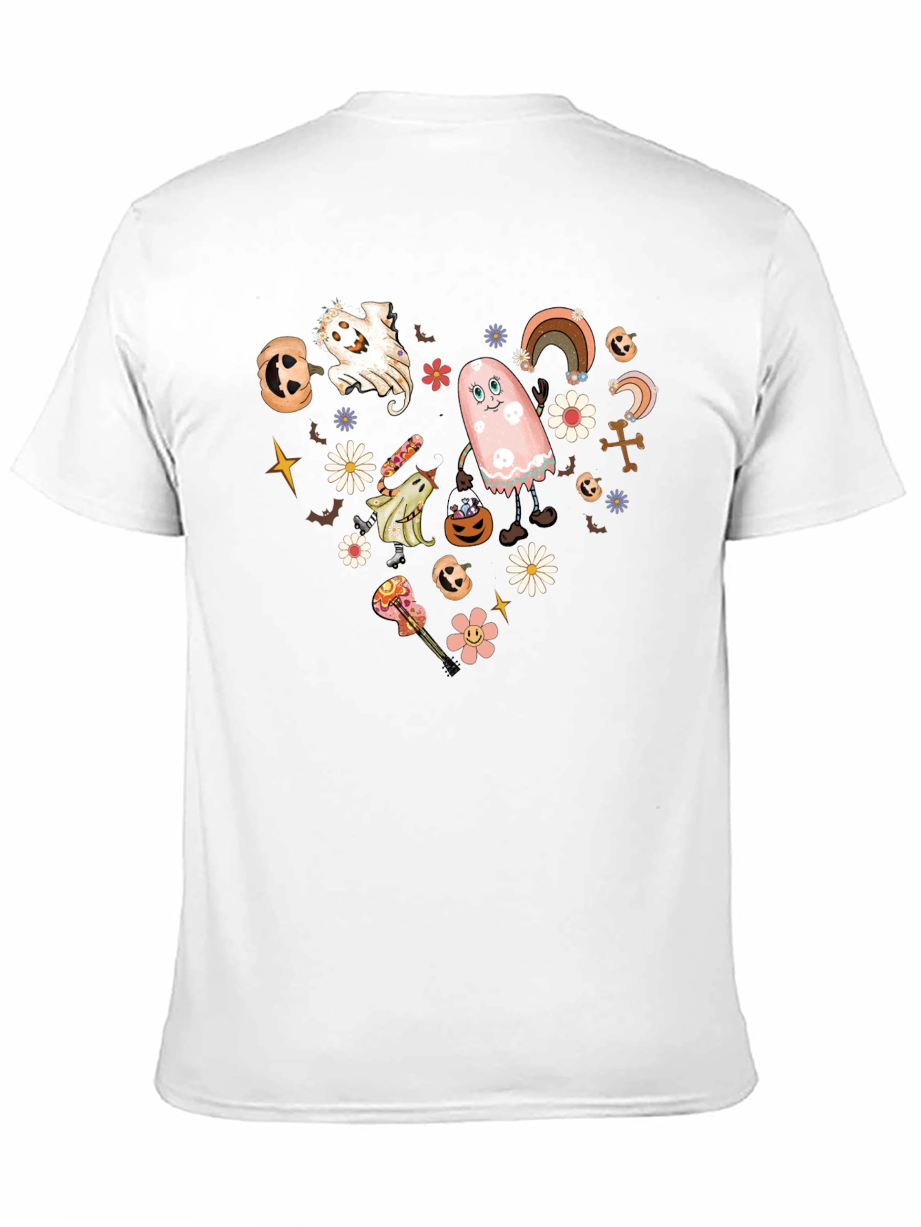 Retro Halloween Heart Graphic Tee